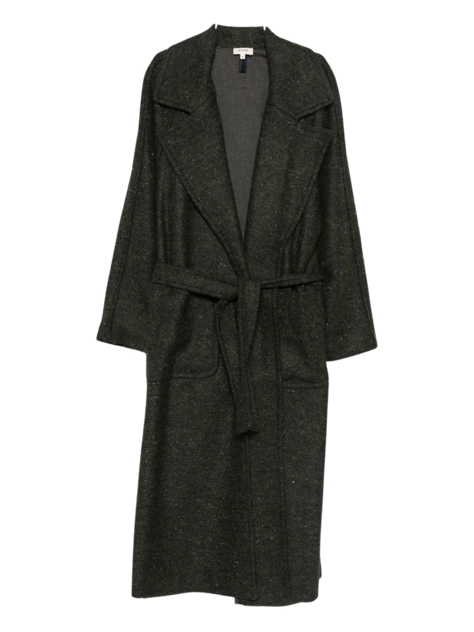 Diega Long Coat Marelo In Green