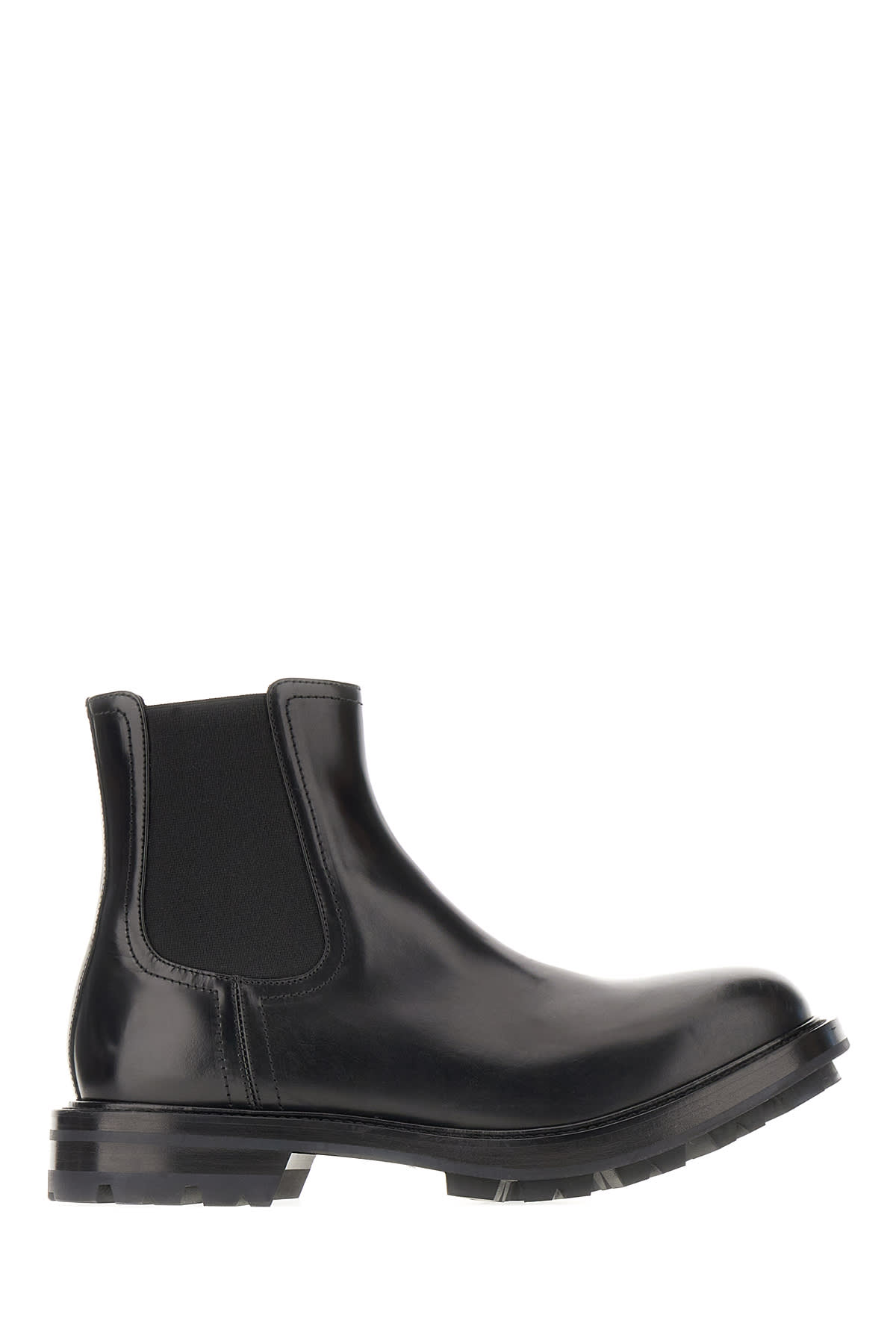 Black Leather Ankle Boots