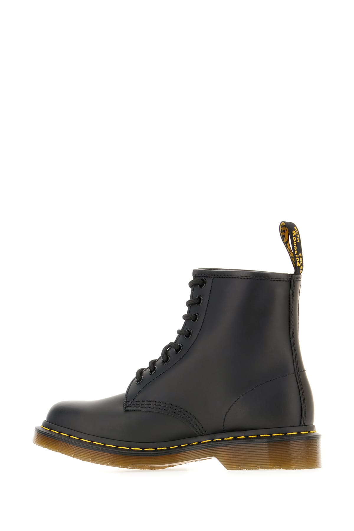 Dr. Martens' Black Leather 1460 Boots In Black