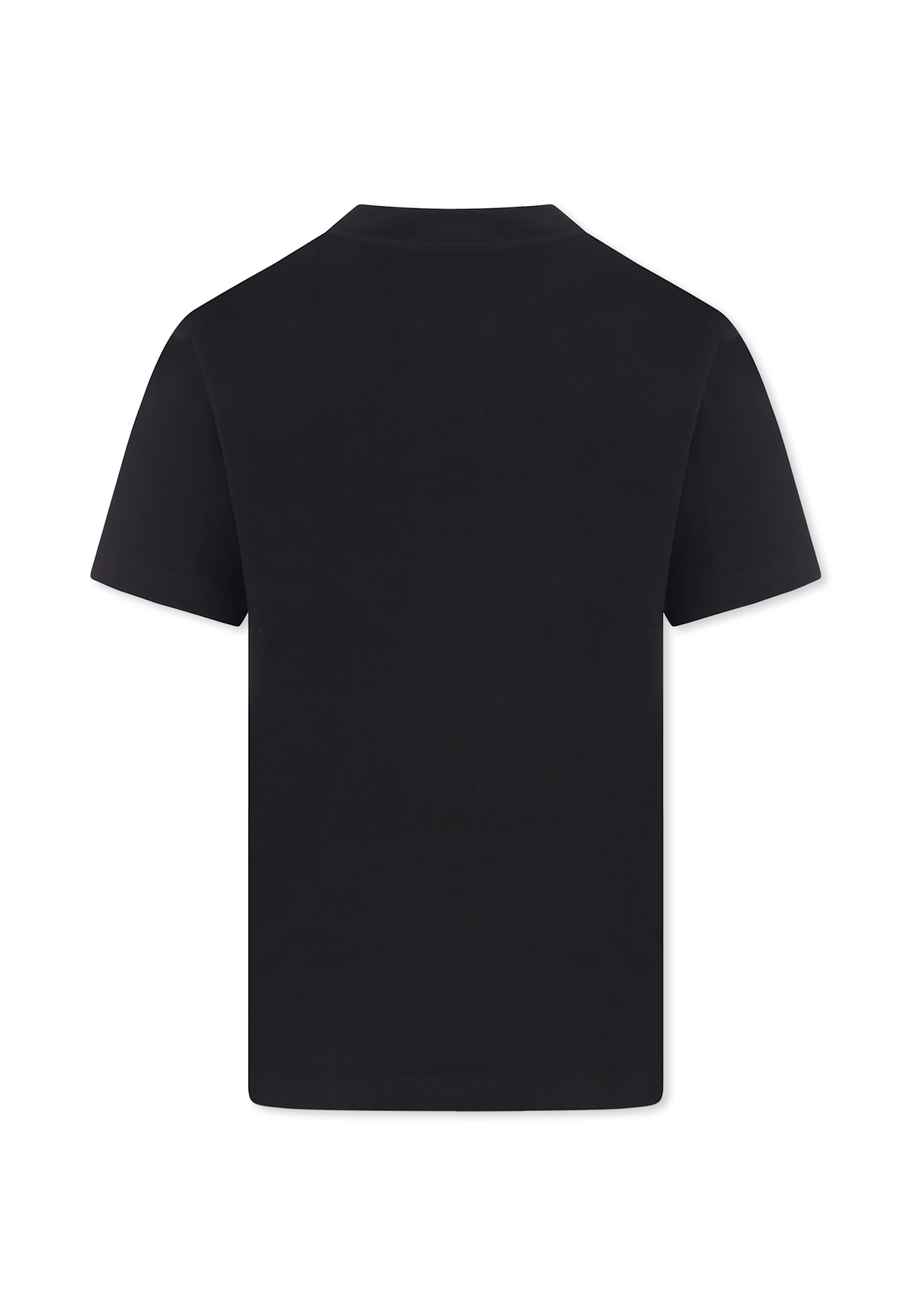 Barrow Black T-shirt For Kids With Smiley In Black