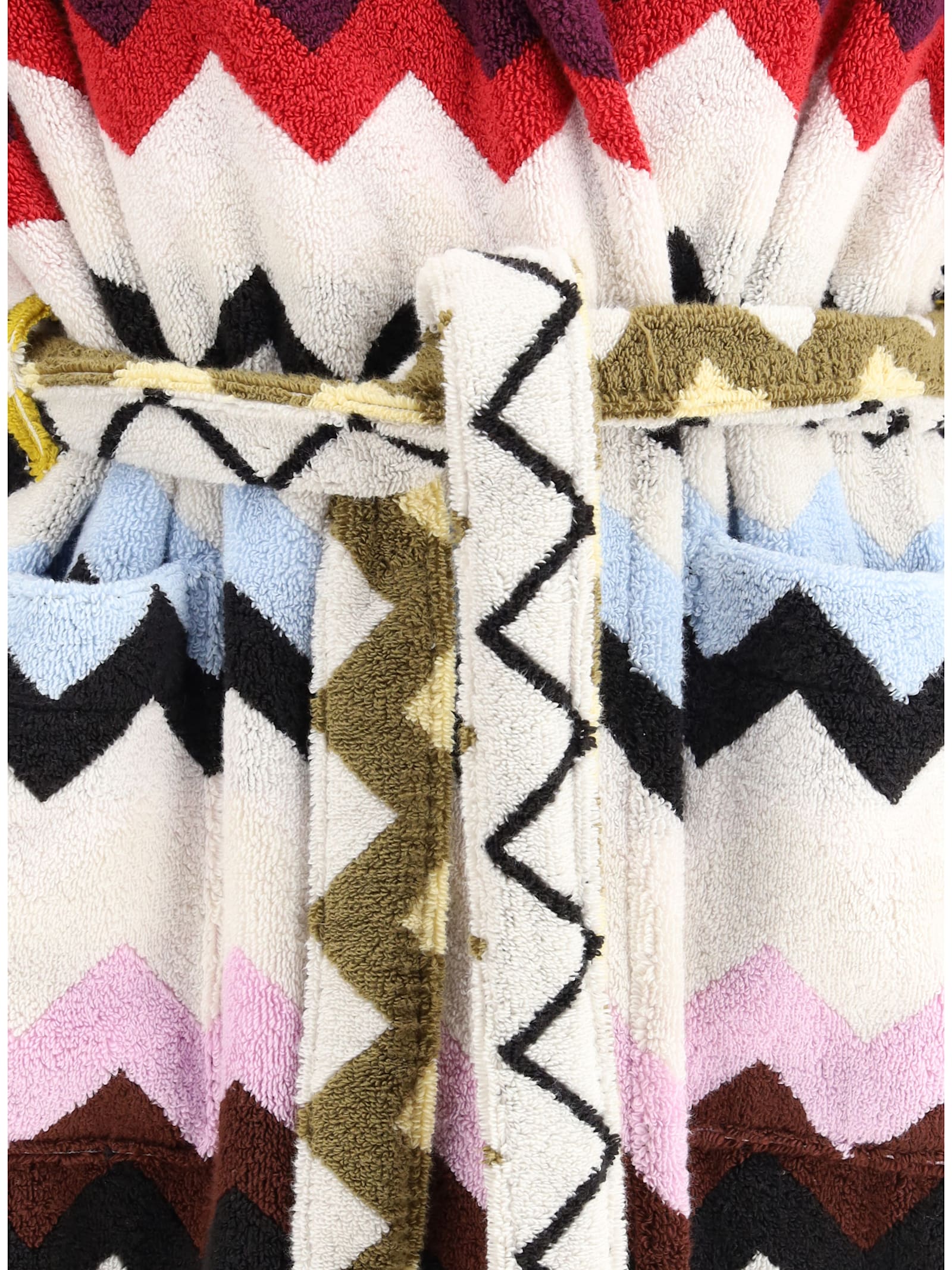 Missoni Murrina Hooded Bathrobe In Multi