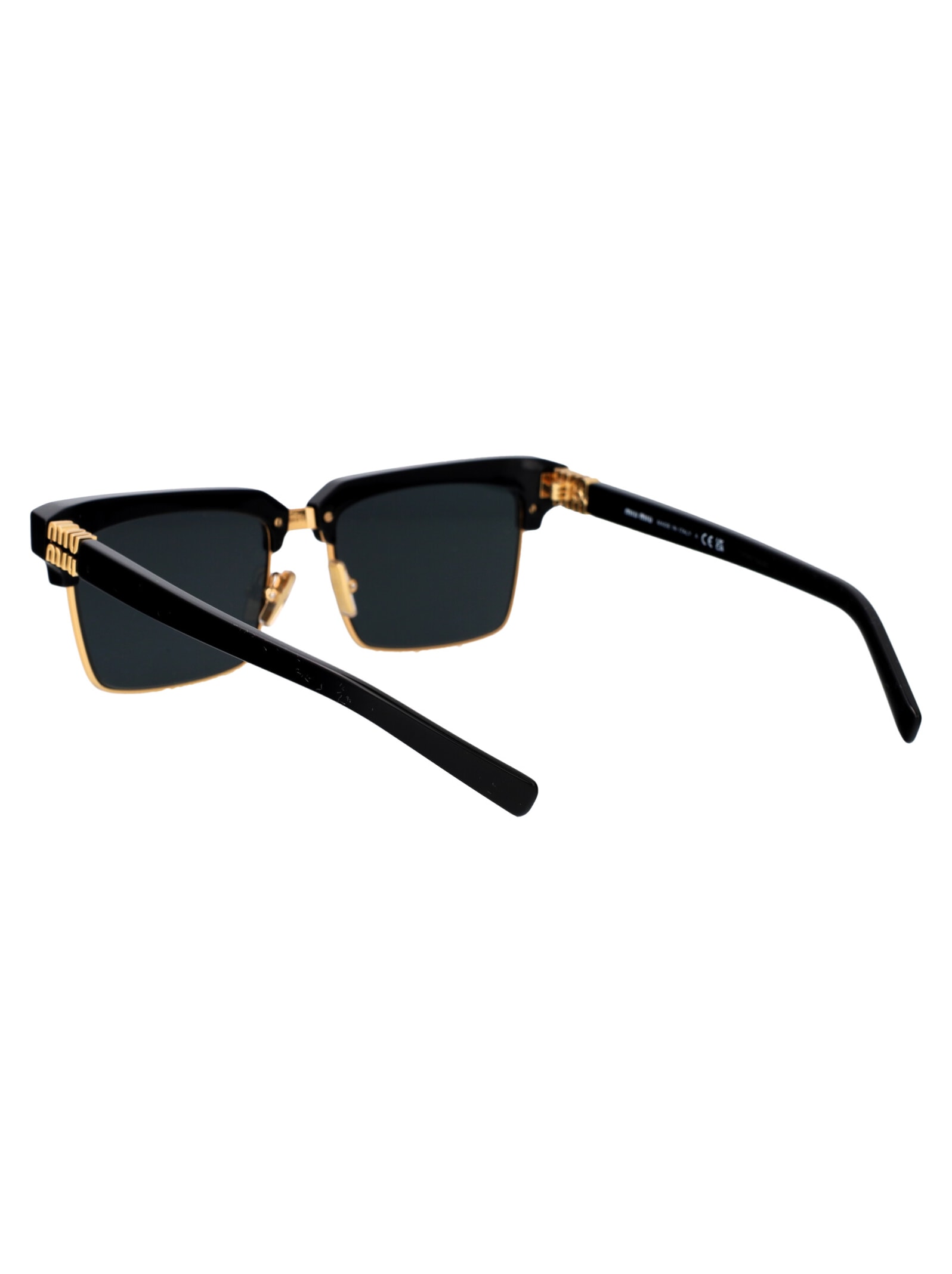 Shop Miu Miu 0mu 10zs Sunglasses In 1ab5s0 Black