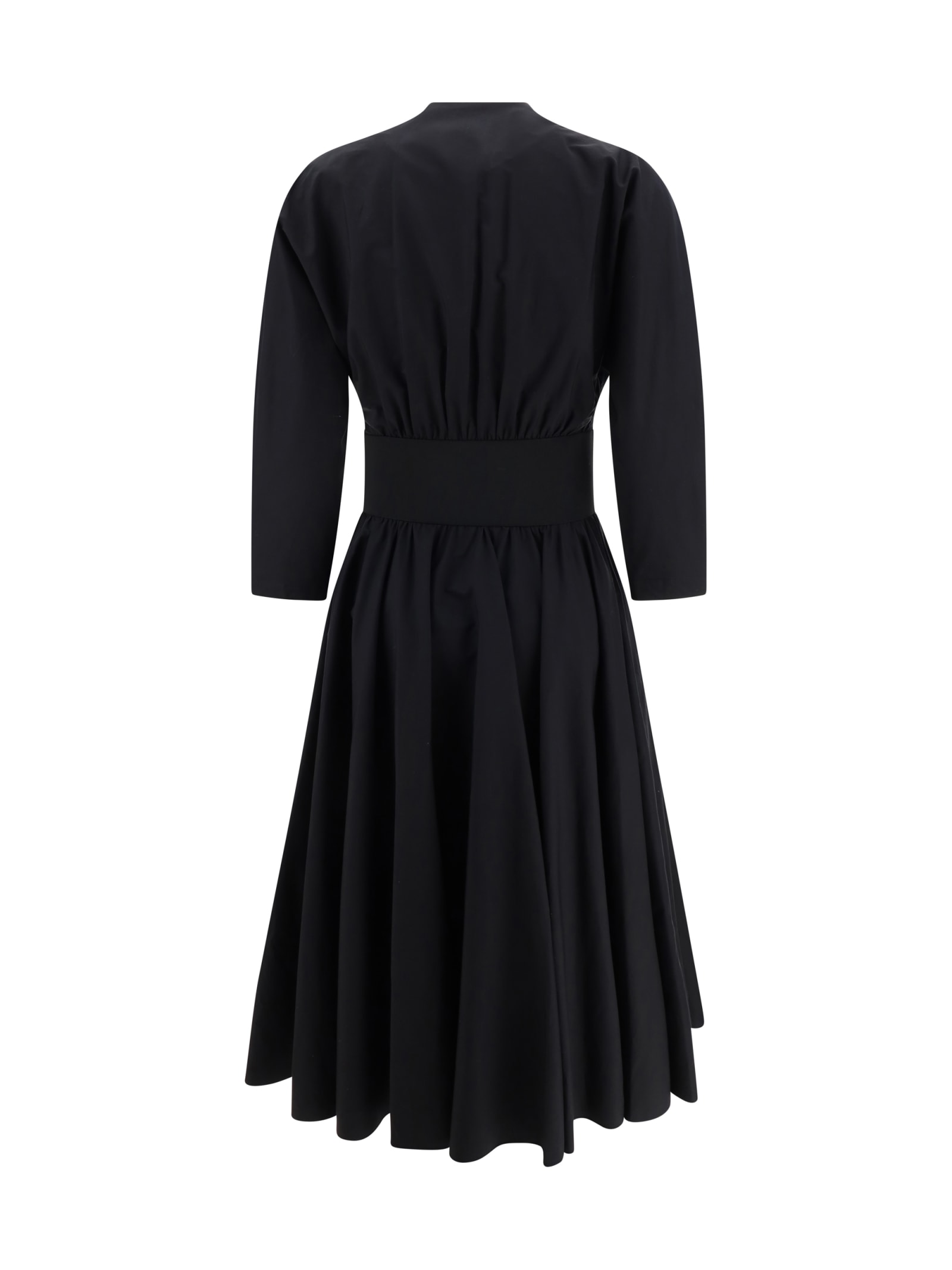 Shop Alaïa Chemisier Dress In Black