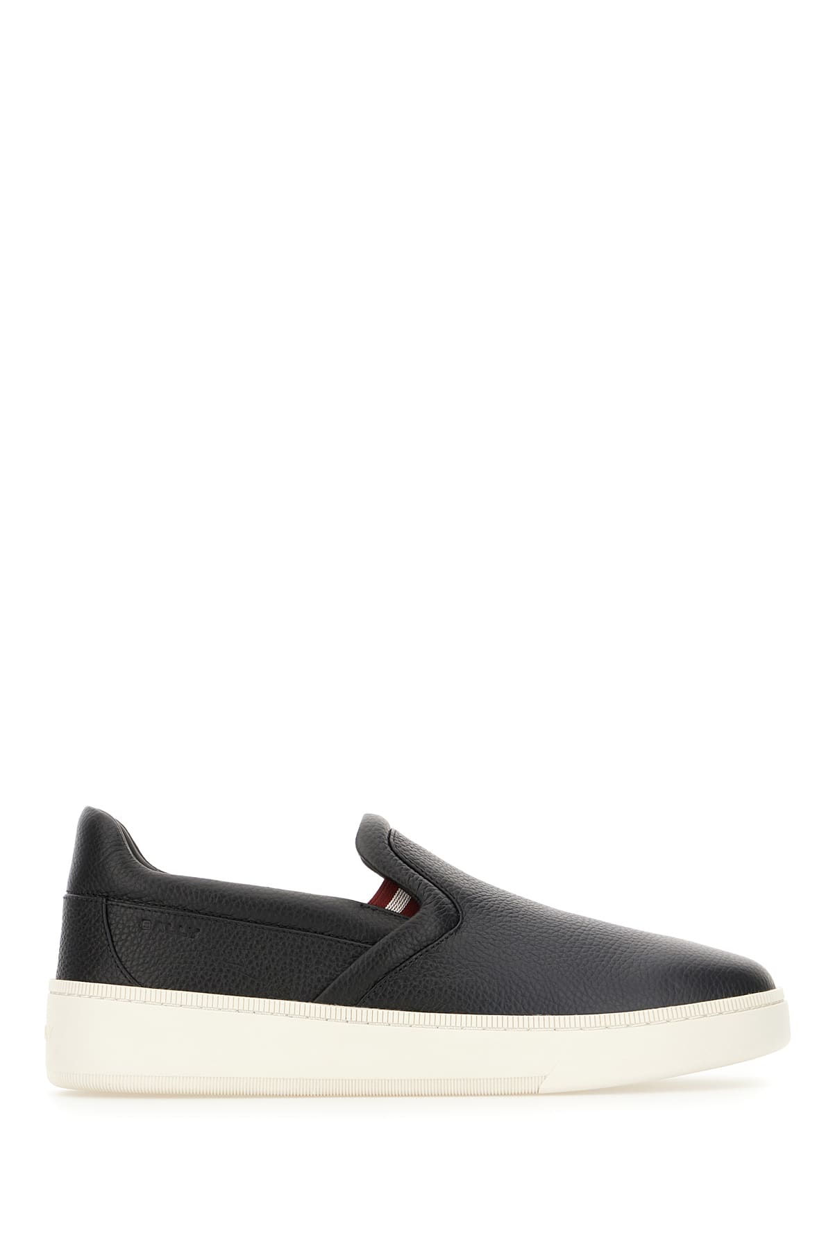 Black Leather Slip Ons