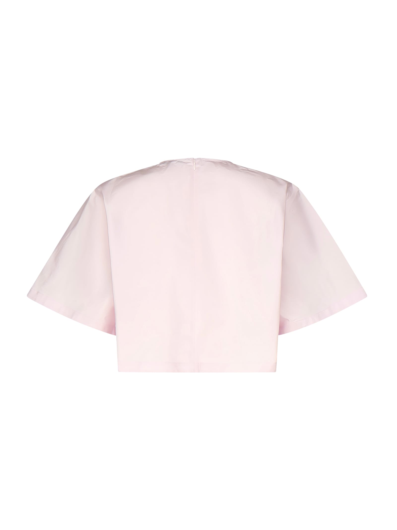 Alaïa Short Sleeve T-shirt In Rose Pale