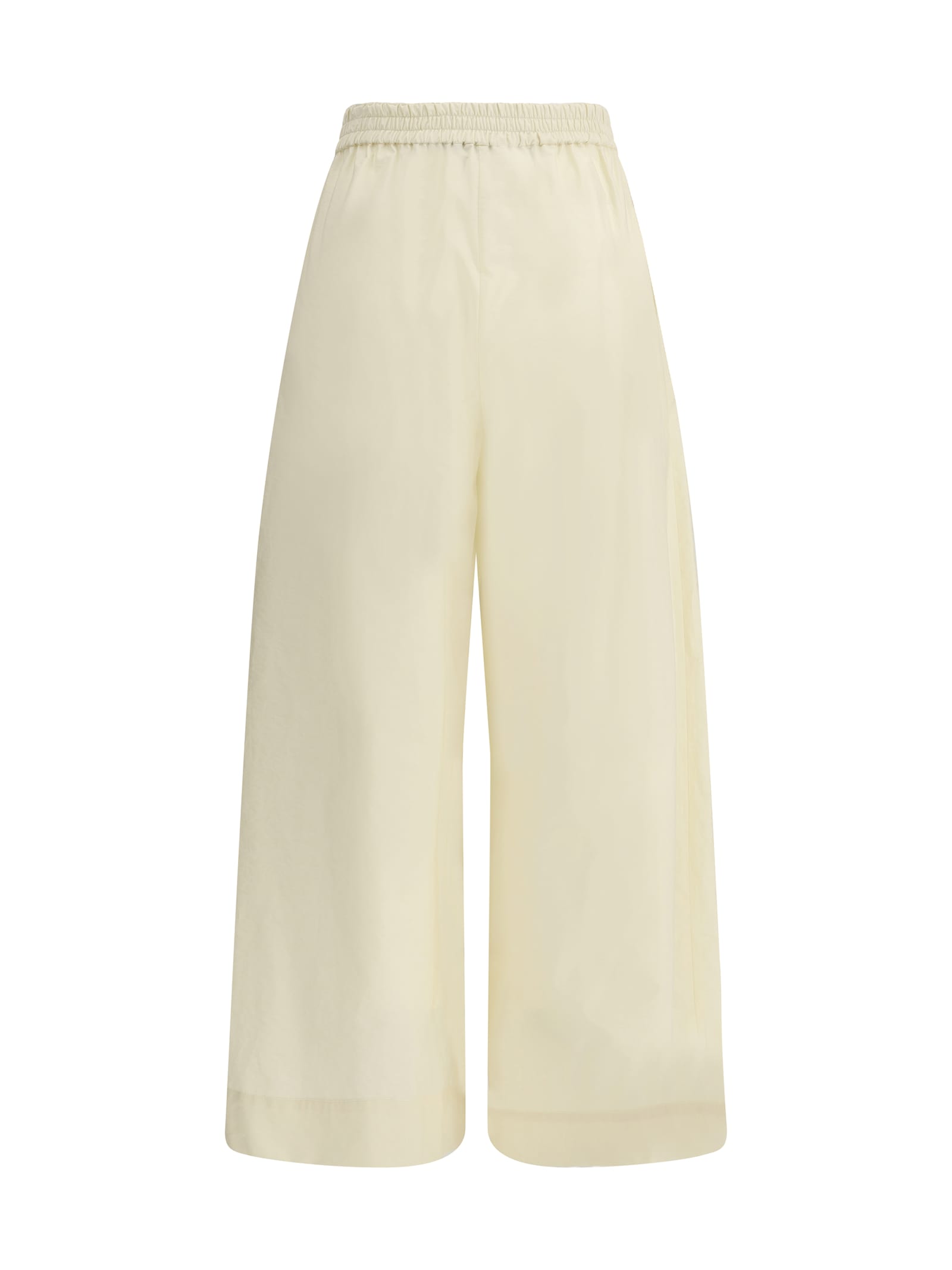Fabiana Filippi High Waist Wide-leg Trousers In Vaniglia