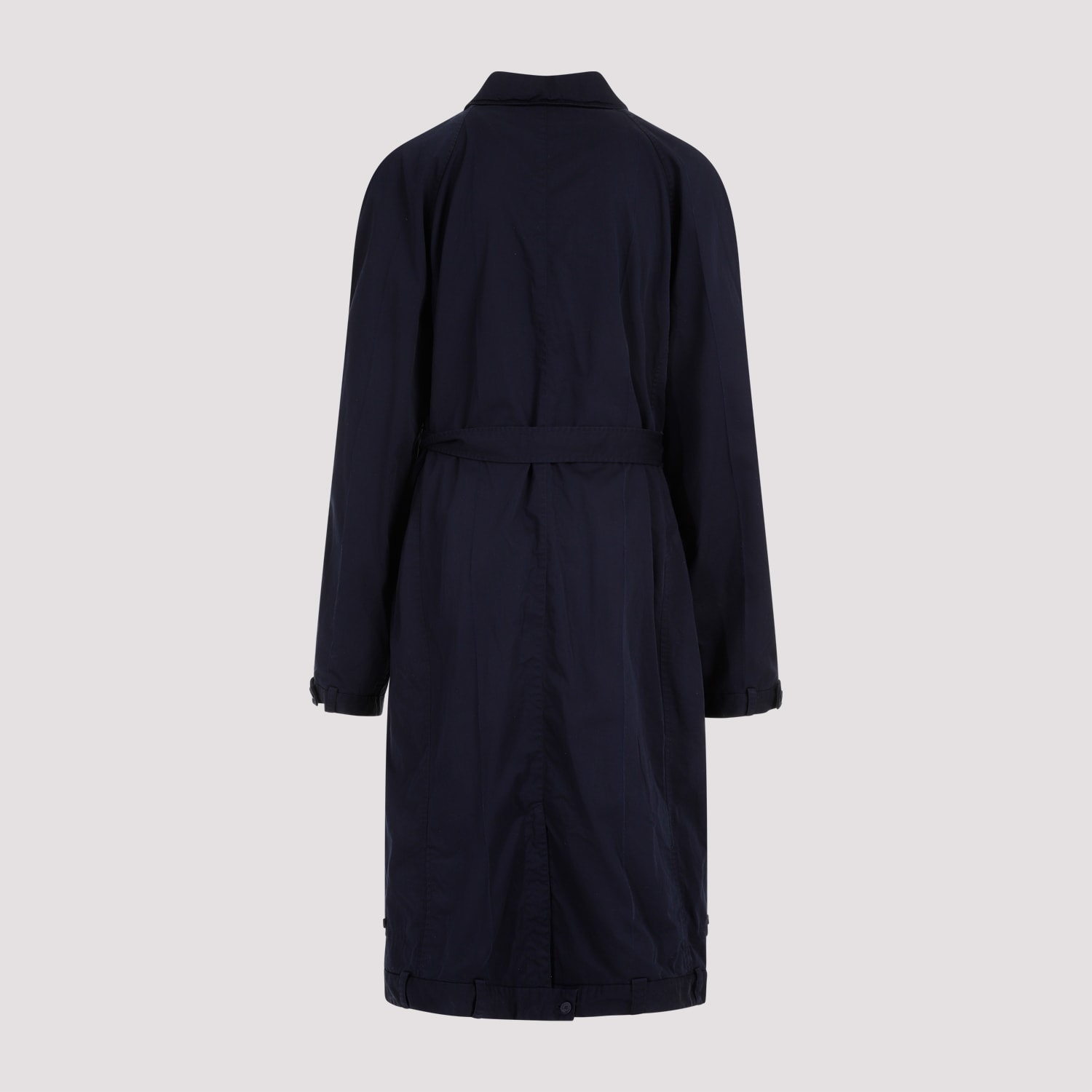 Shop Balenciaga Cotton Coat In Ink