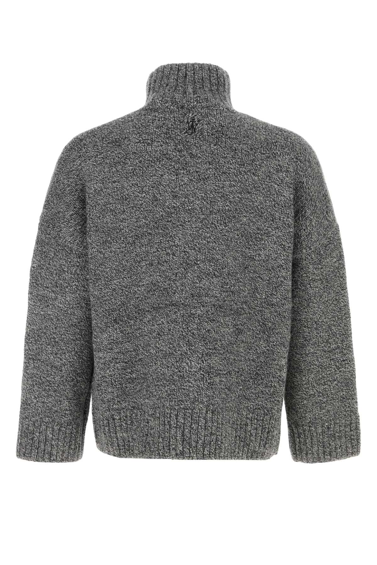 Jw Anderson J. W. Anderson Leather Patch Pocket Jumper In Gray