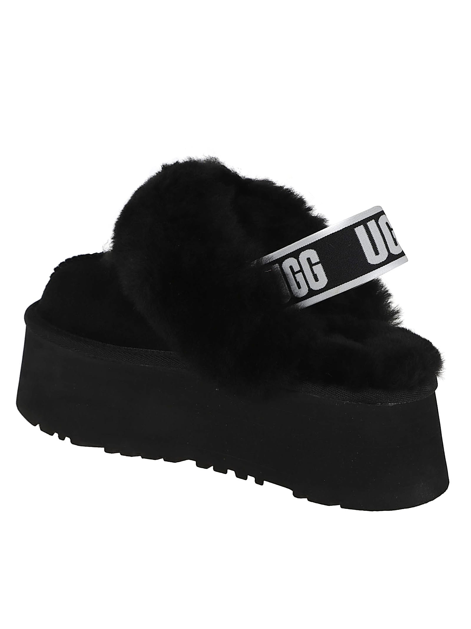 Ugg W Funkette Slipper In Black