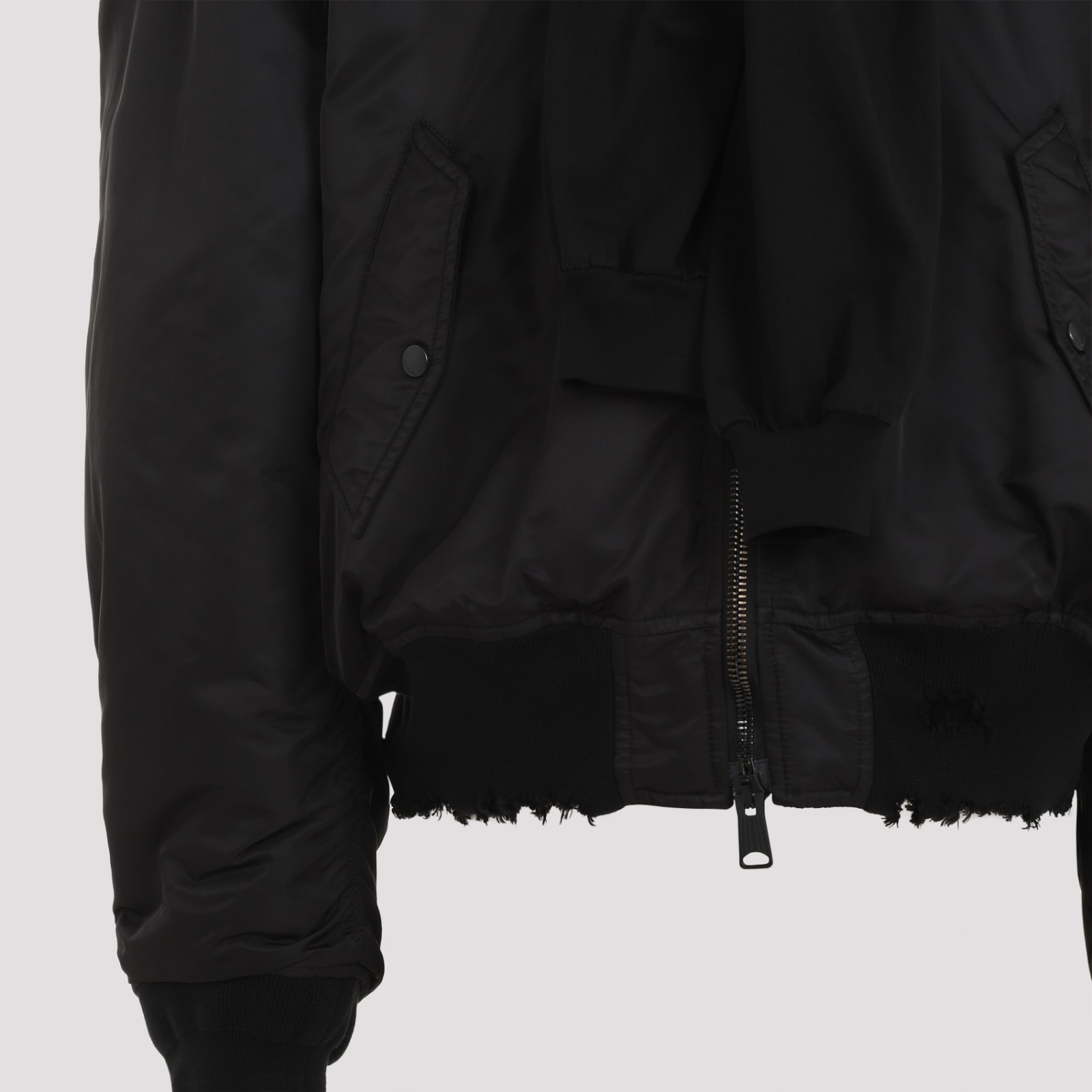 Shop Balenciaga Incognito Bomber Jacket In Black