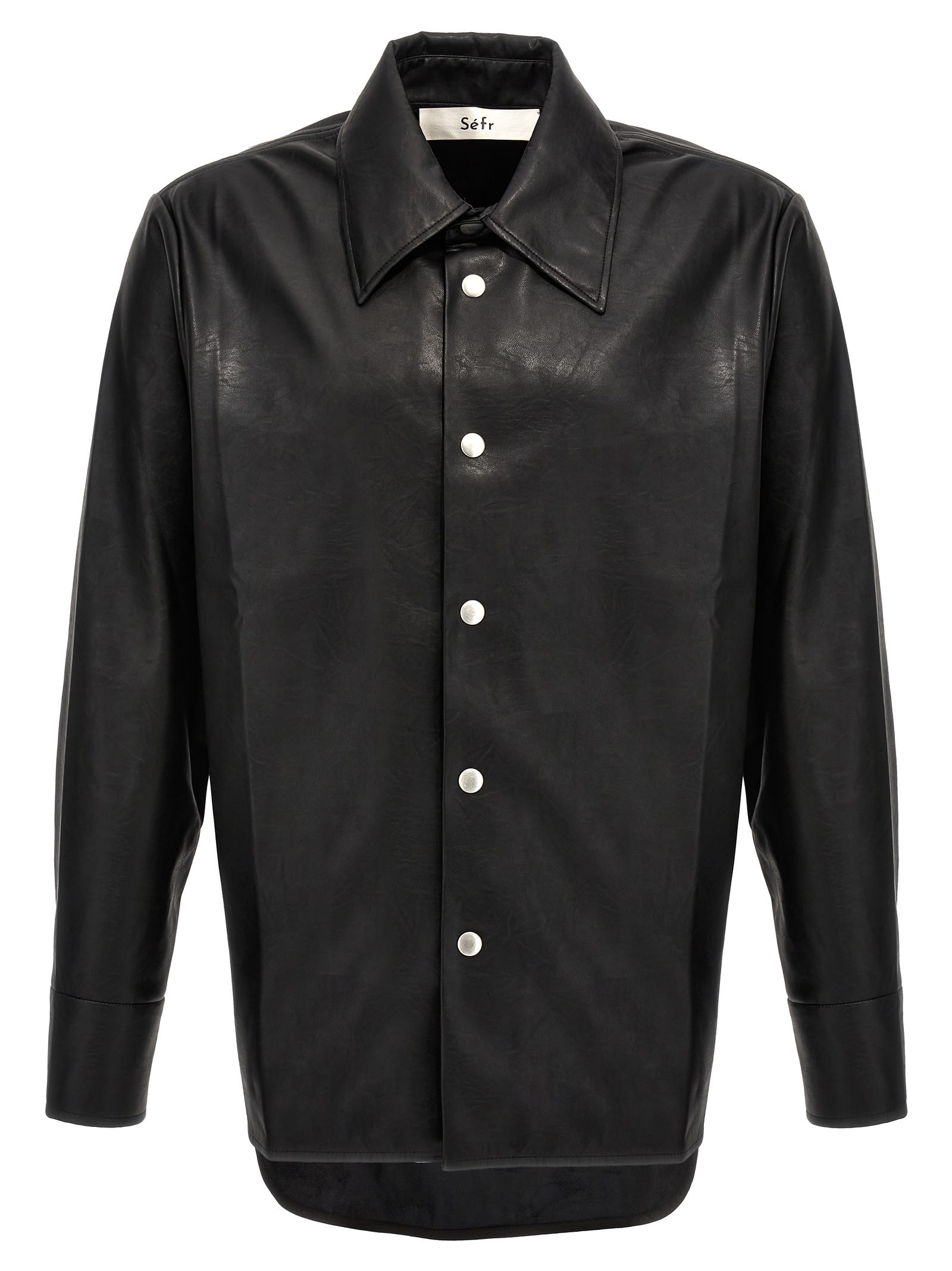 Shop Séfr Rainier Shirt In Black