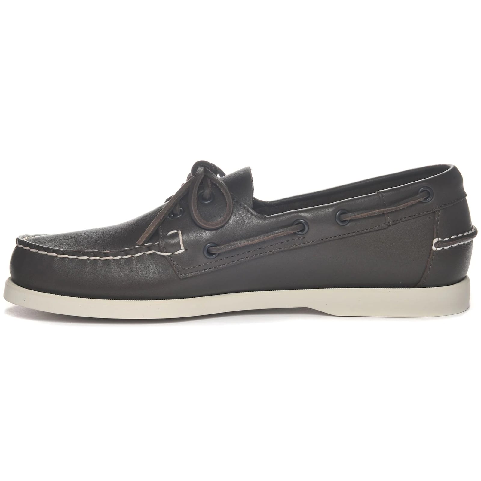 Sebago Black Moccasins With Hand-stitched Detailing In Dk Brown Brown Sea