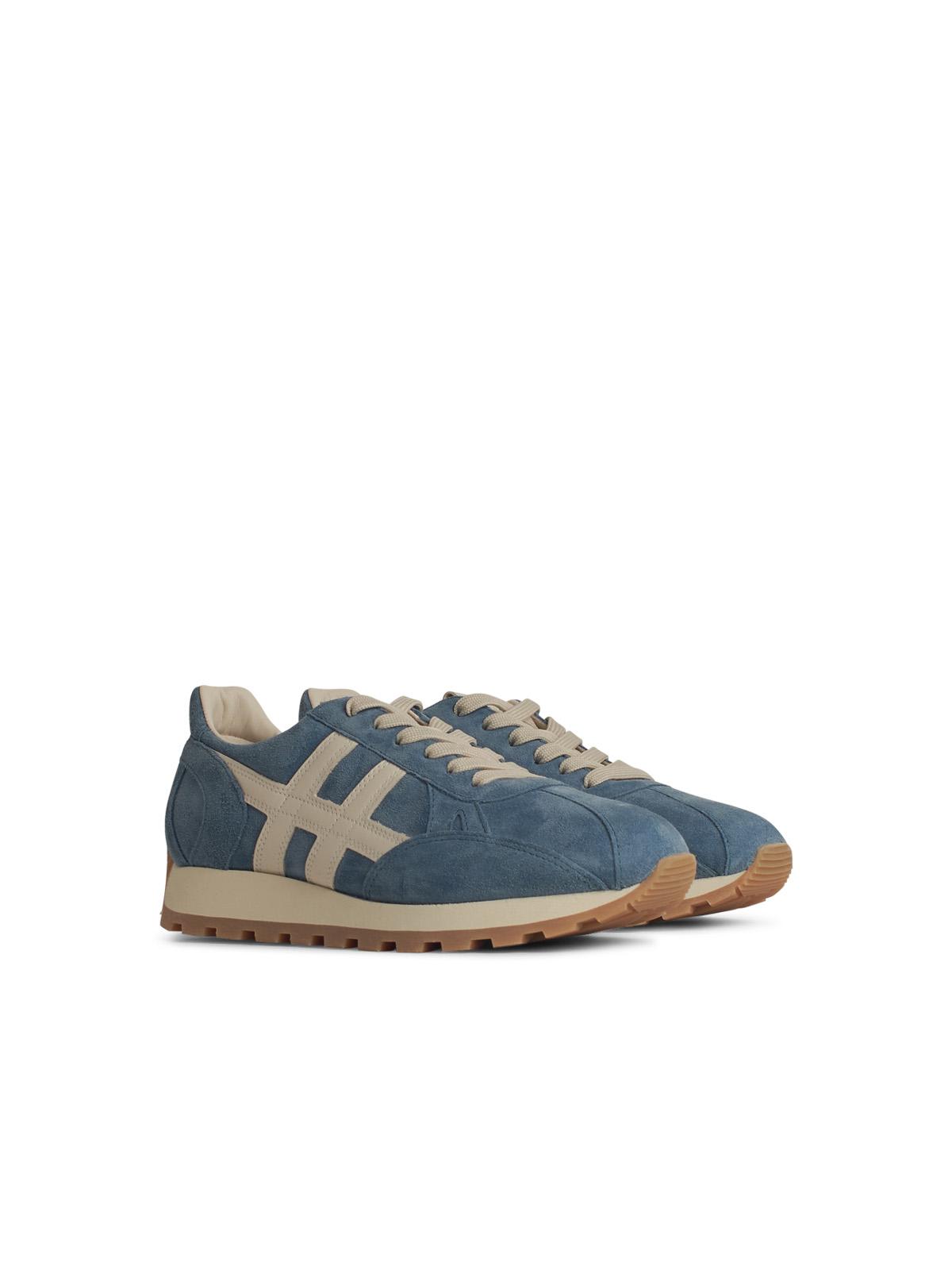 Hogan 86er Suede Sneakers Shoes In Blue