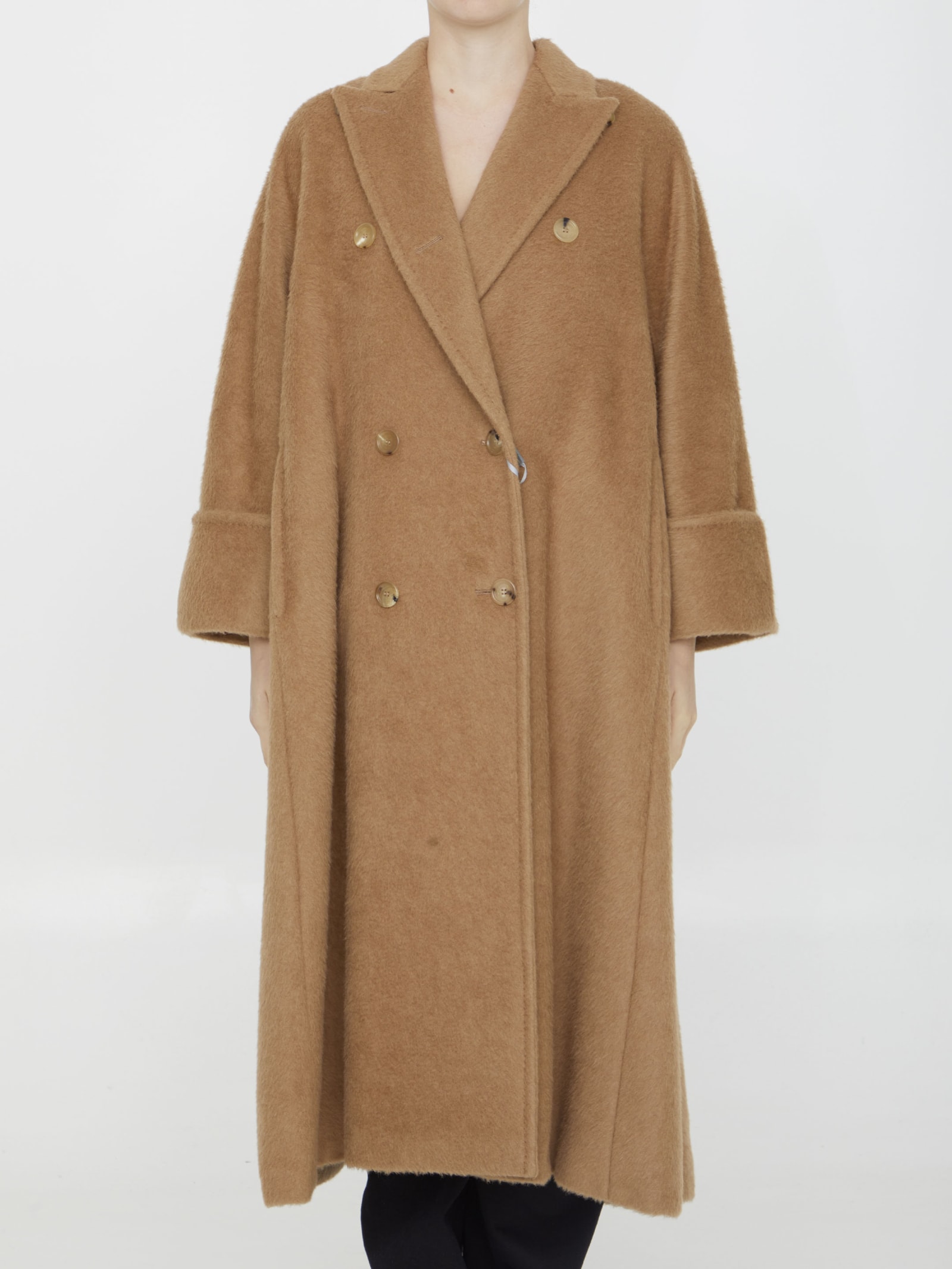 Shop Max Mara Caronte Coat In Brown
