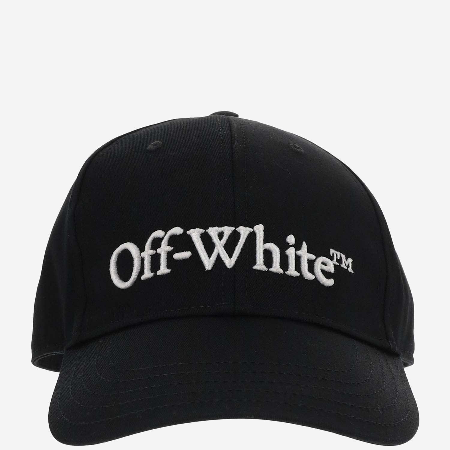Off-white Canvas Hat With Logo In Black