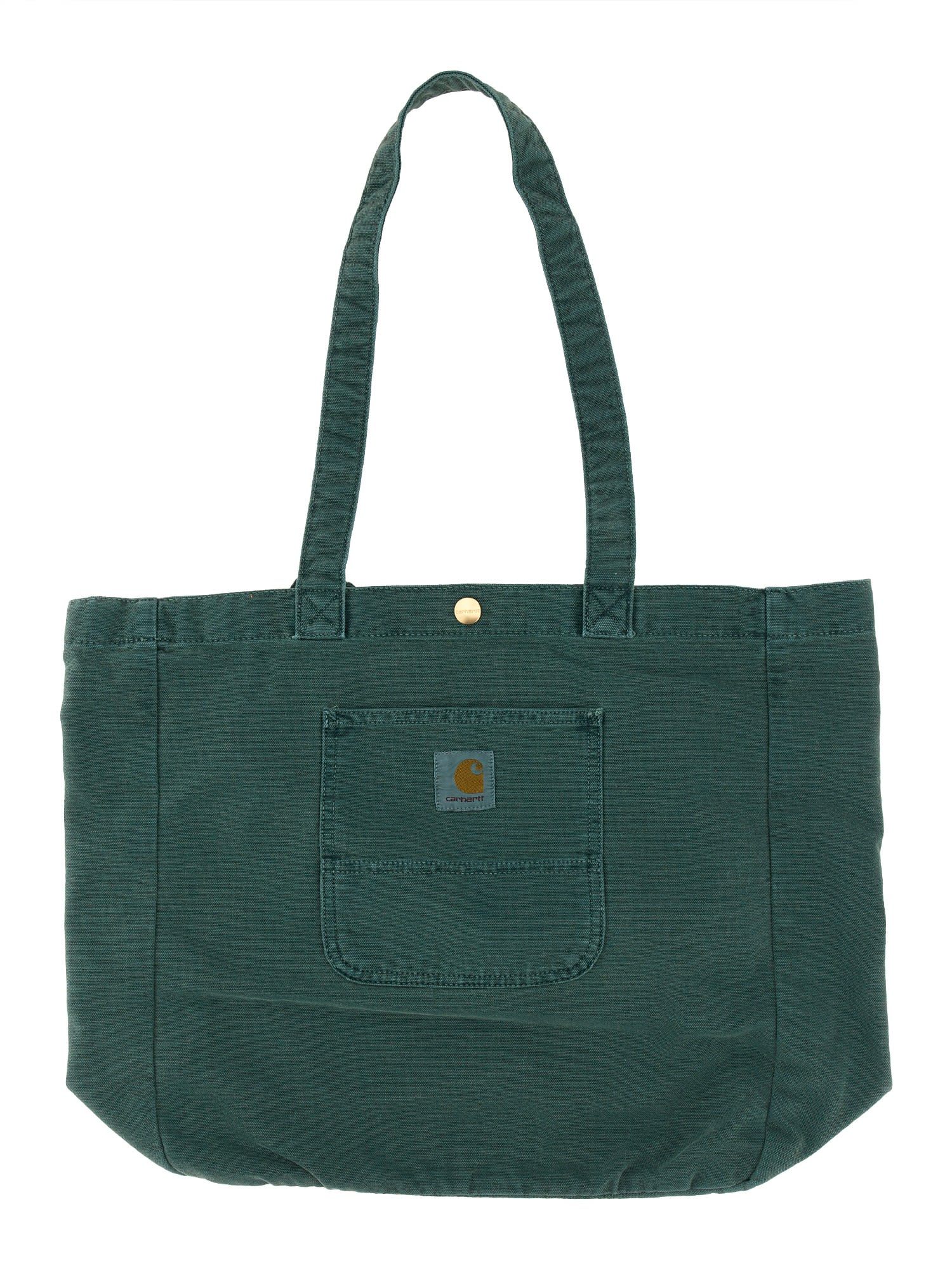 Carhartt Tote Bag With Logo In Verde