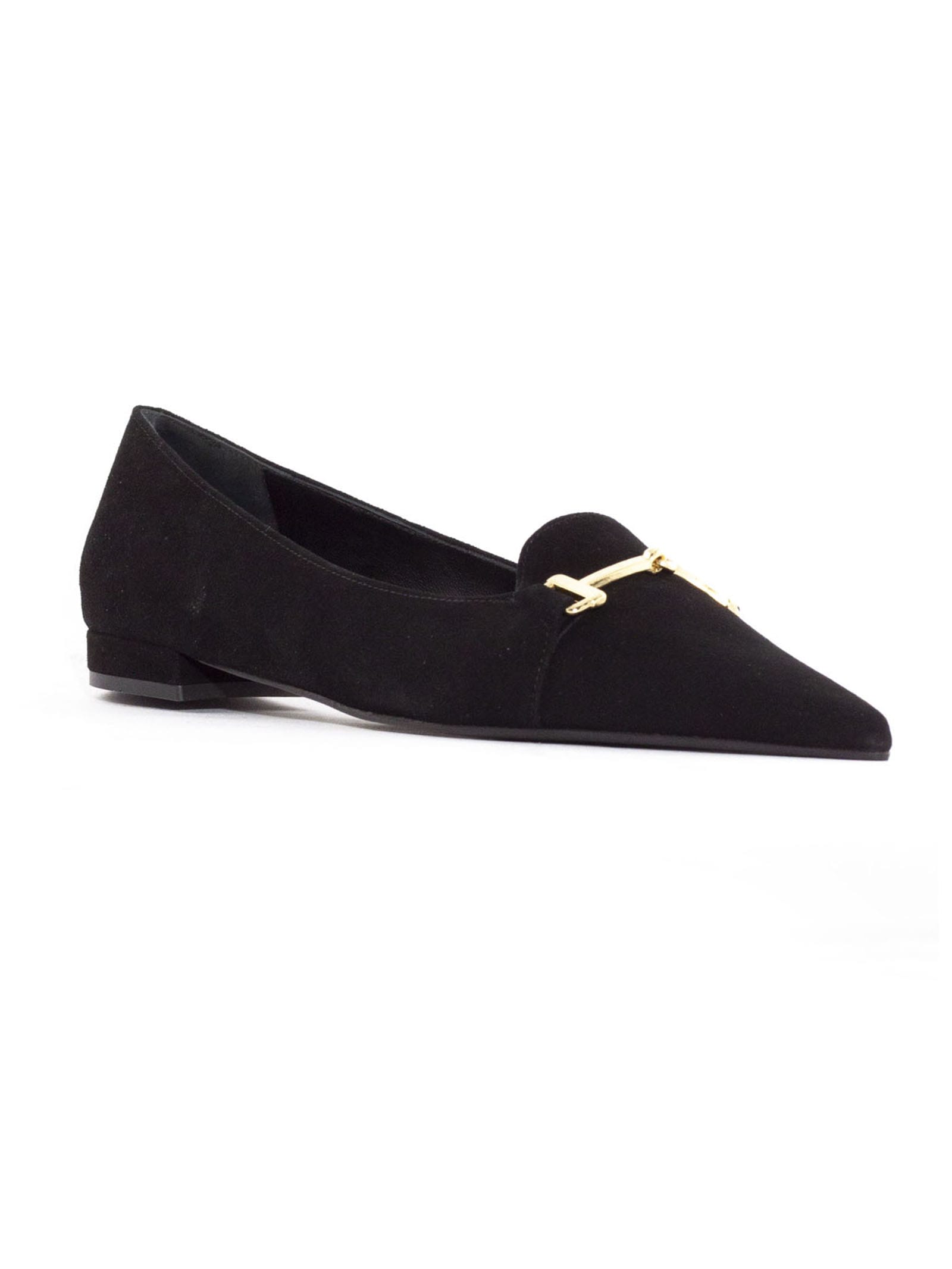 Shop Roberto Festa Black Suede Argia Loafer