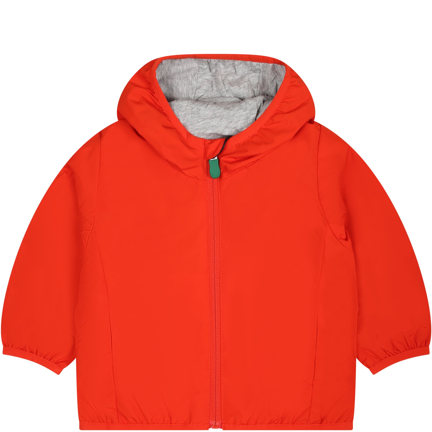 Save The Duck Babies' Red Coco Windbreaker For Kids With Logo
