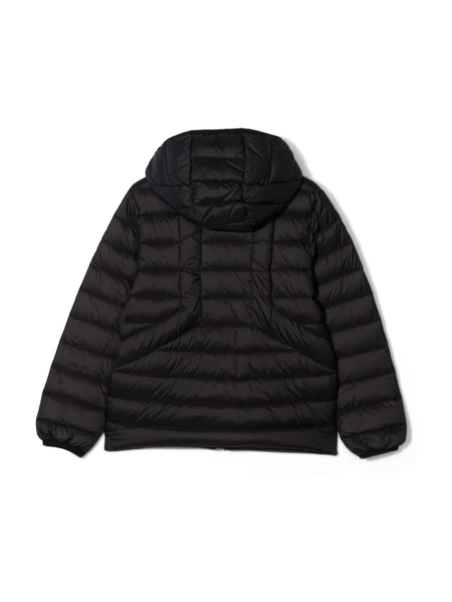 Diesel Teen Jdwain Hooded Puffer Jacket In Black