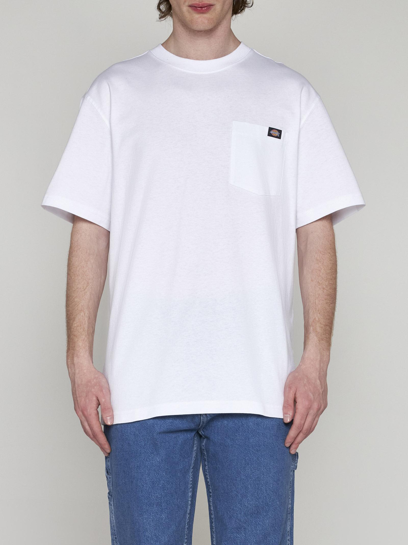 Shop Dickies Porterdale Cotton T-shirt In White