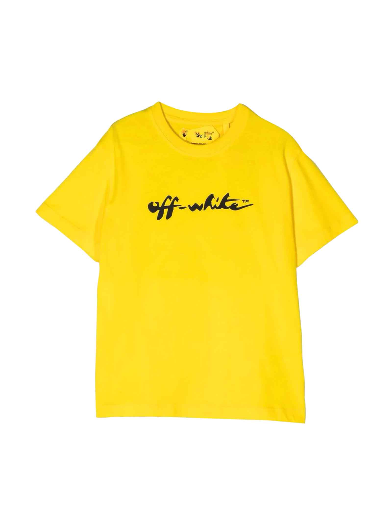 Off-White Yellow T-shirt Boy