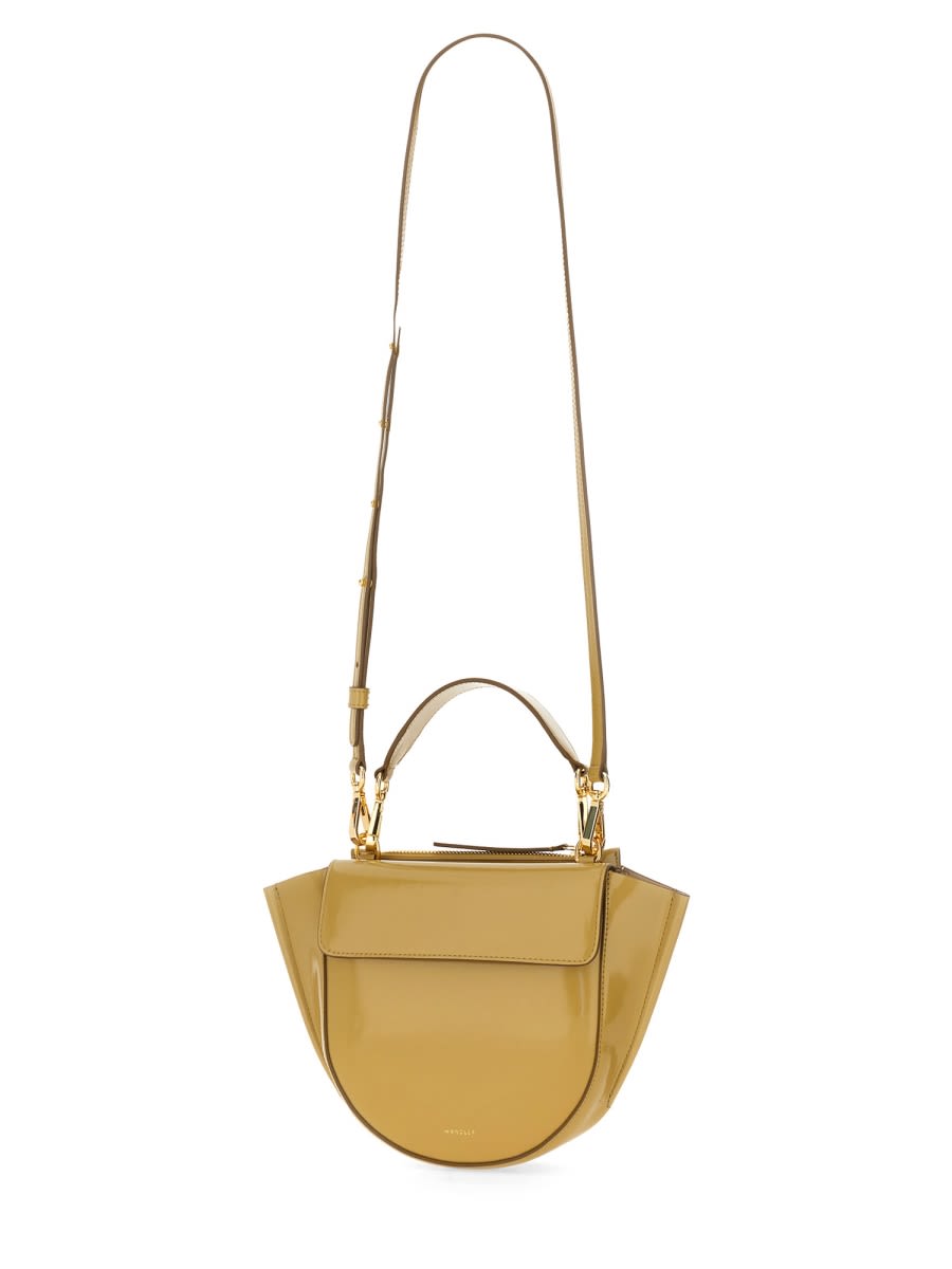 Shop Wandler Bag Hortensia Mini In Dark Brown