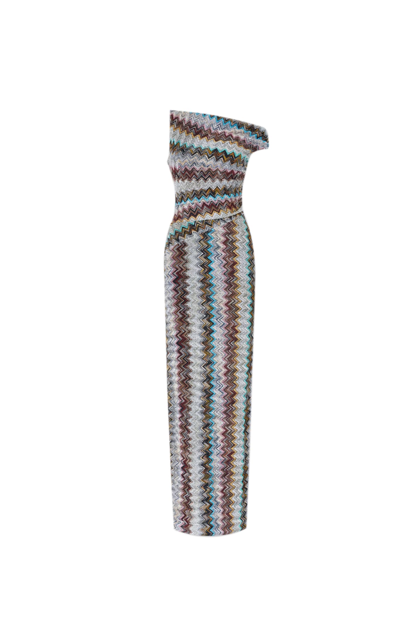 Shop Missoni Dress In Multicolour