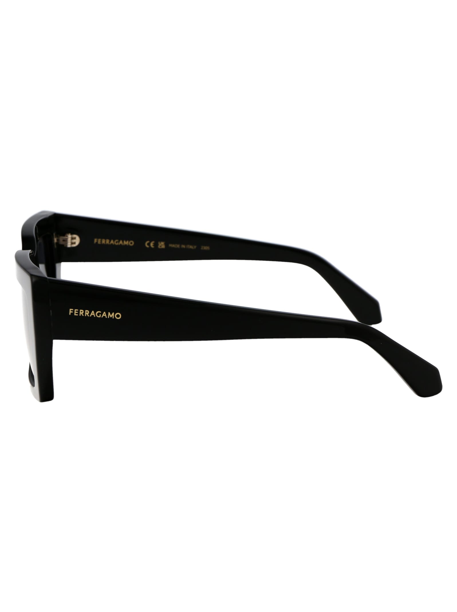 Shop Ferragamo Sf1108s Sunglasses In 001 Black