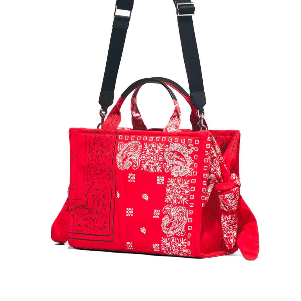 Marc Jacobs The Bandana Small Tote Red Handbag In Rosso | ModeSens