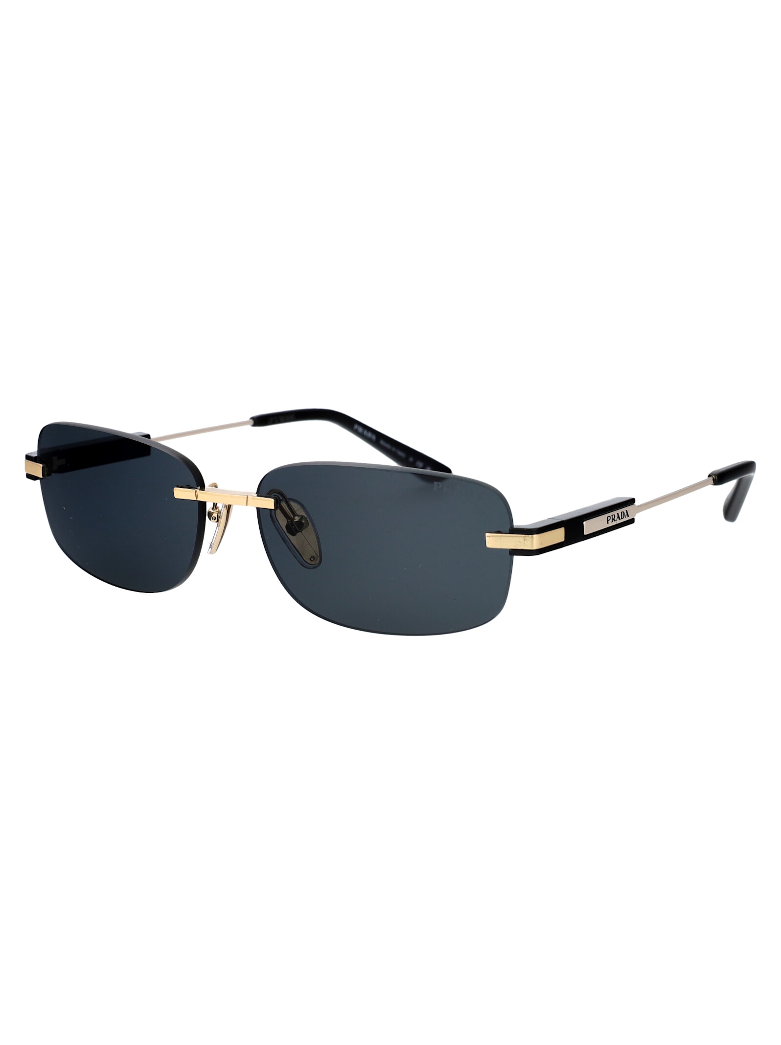 Shop Prada 0pr 68zs Sunglasses In Zvn09t Pale Gold