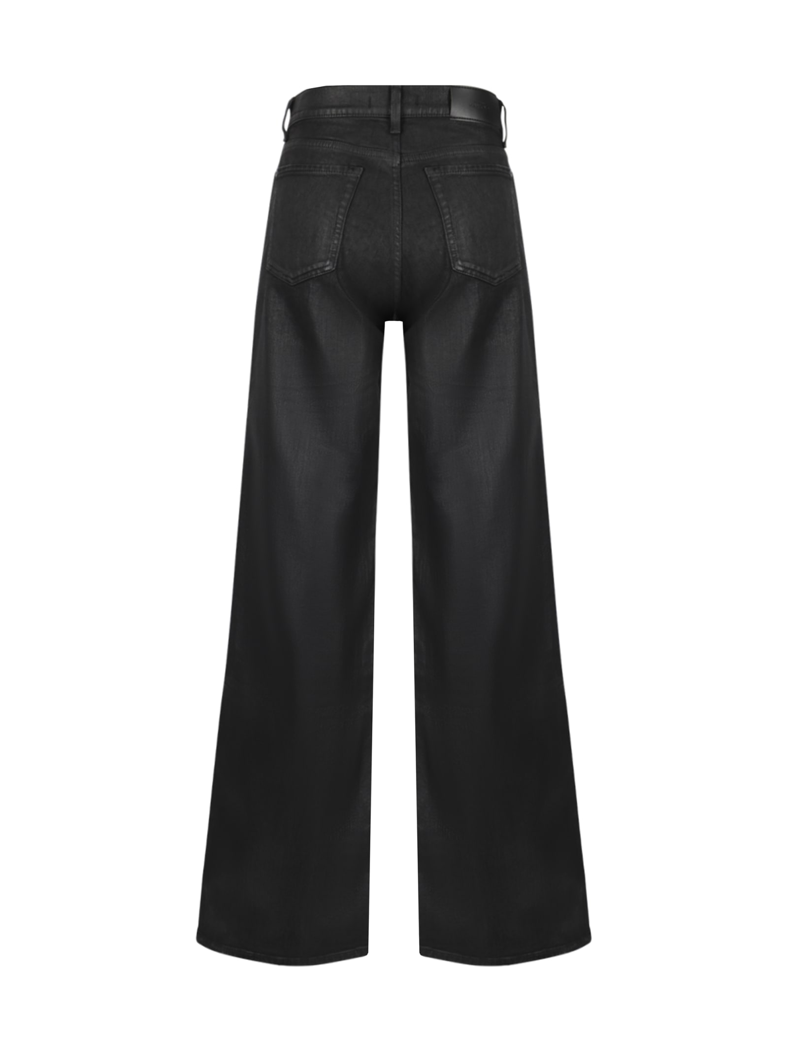 Shop 7 For All Mankind Denim Pants In Black