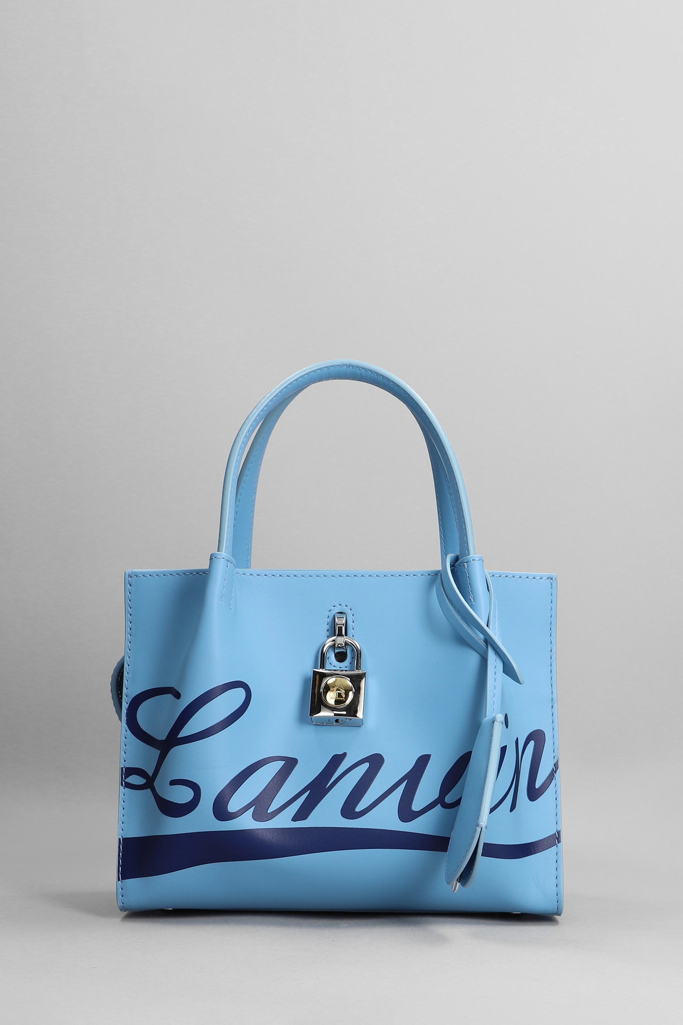 Lanvin Tote In Blue Leather