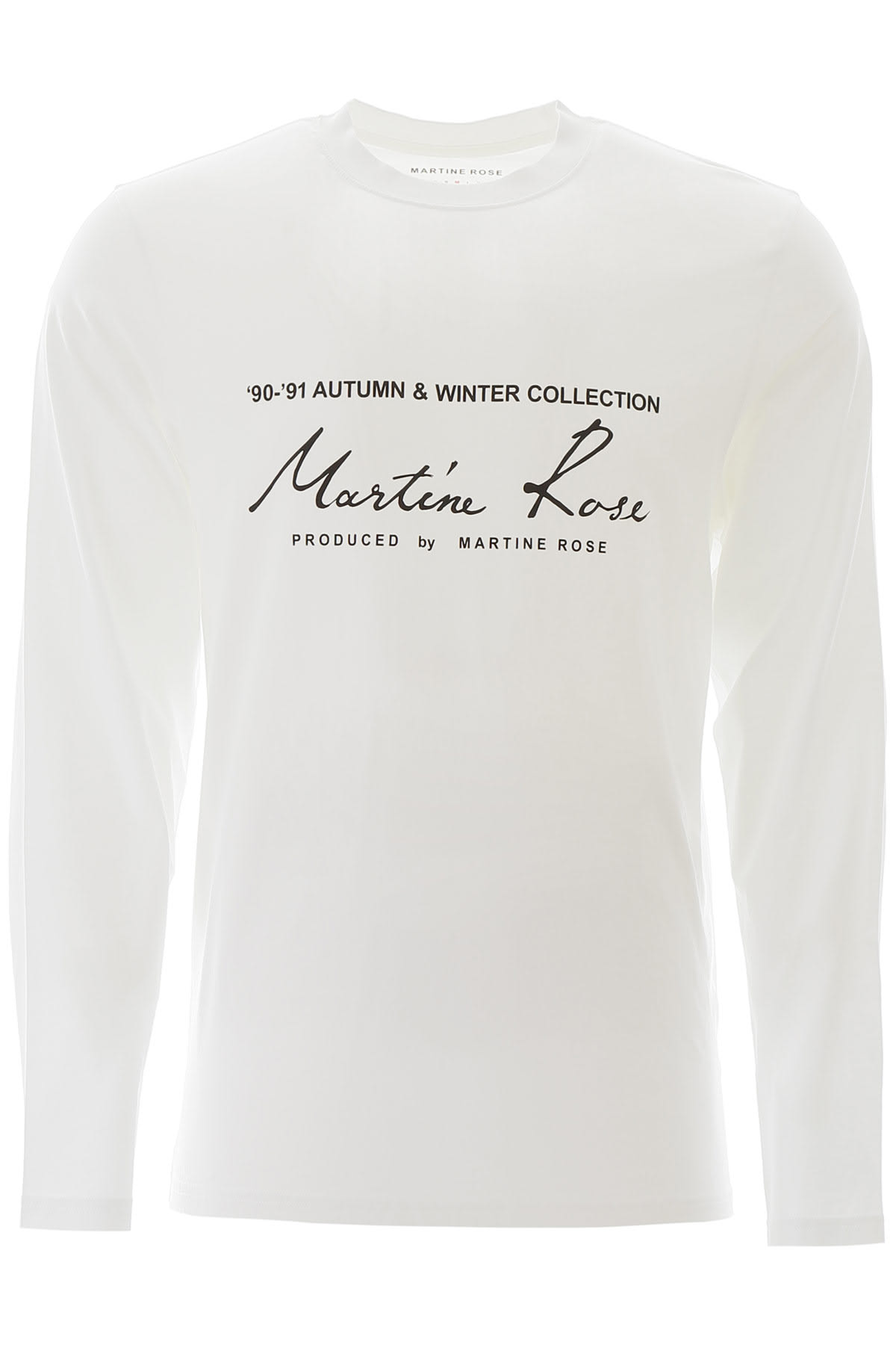 MARTINE ROSE LOGO PRINT CLASSIC T-SHIRT,11240658