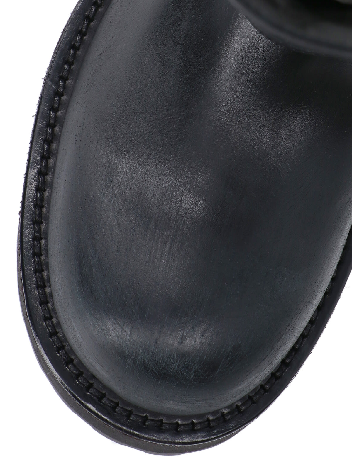 Balenciaga Textured Leather Ankle Boots With Chunky Sole In Black