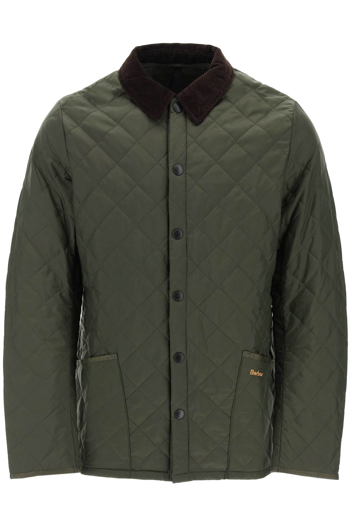 Shop Barbour Heritage Liddesdale Quilted Jacket In Olive (green)