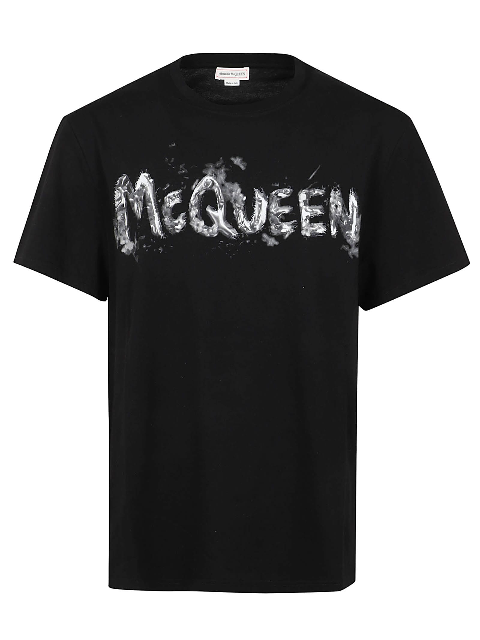 Shop Alexander Mcqueen T-shirt In Black Grey