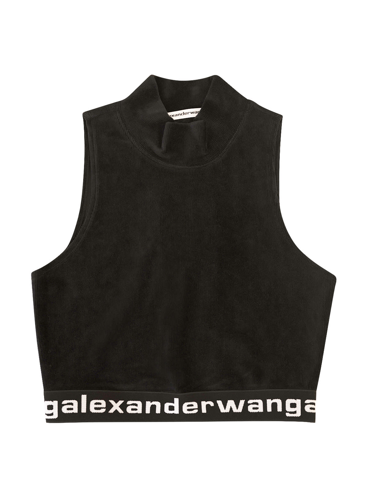 Alexander Wang Logo Elastic Mock Neck