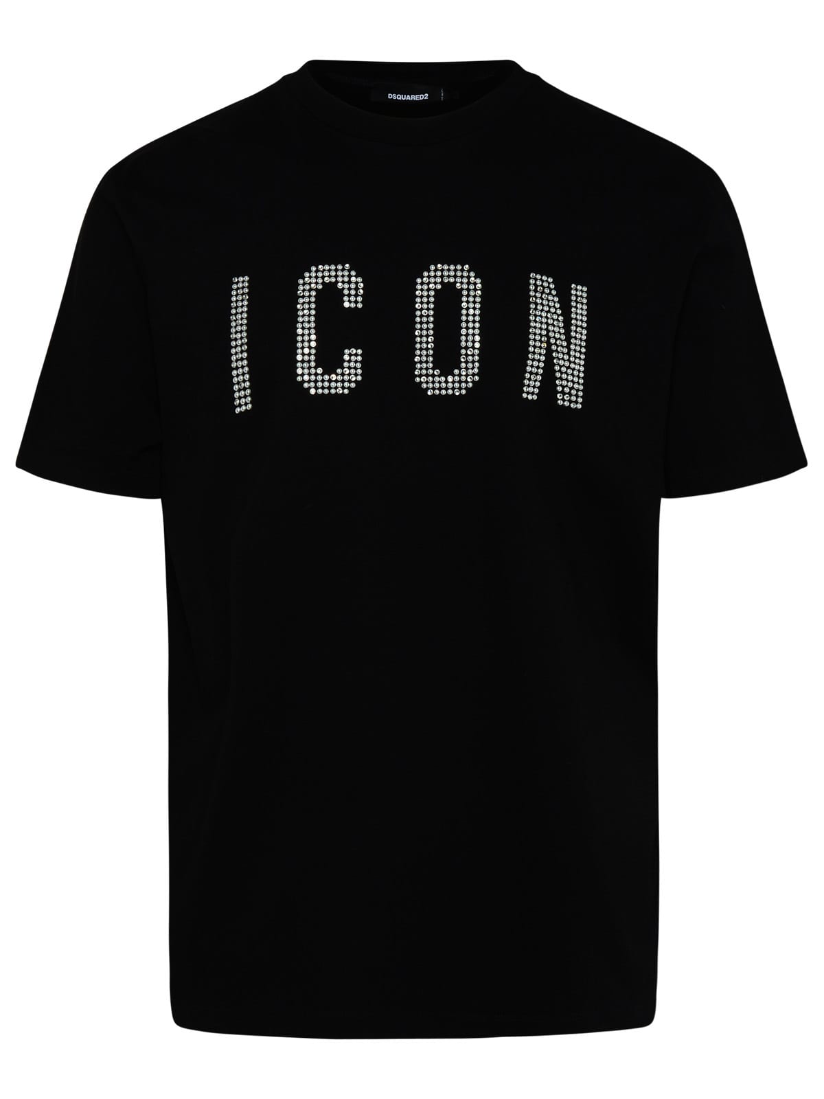 Shop Dsquared2 Black Cotton T-shirt In Nero