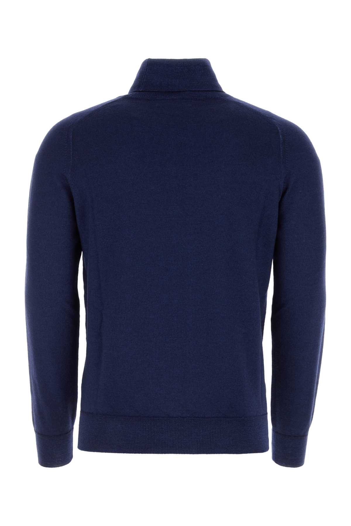 Shop Etro Blue Wool Sweater In 200