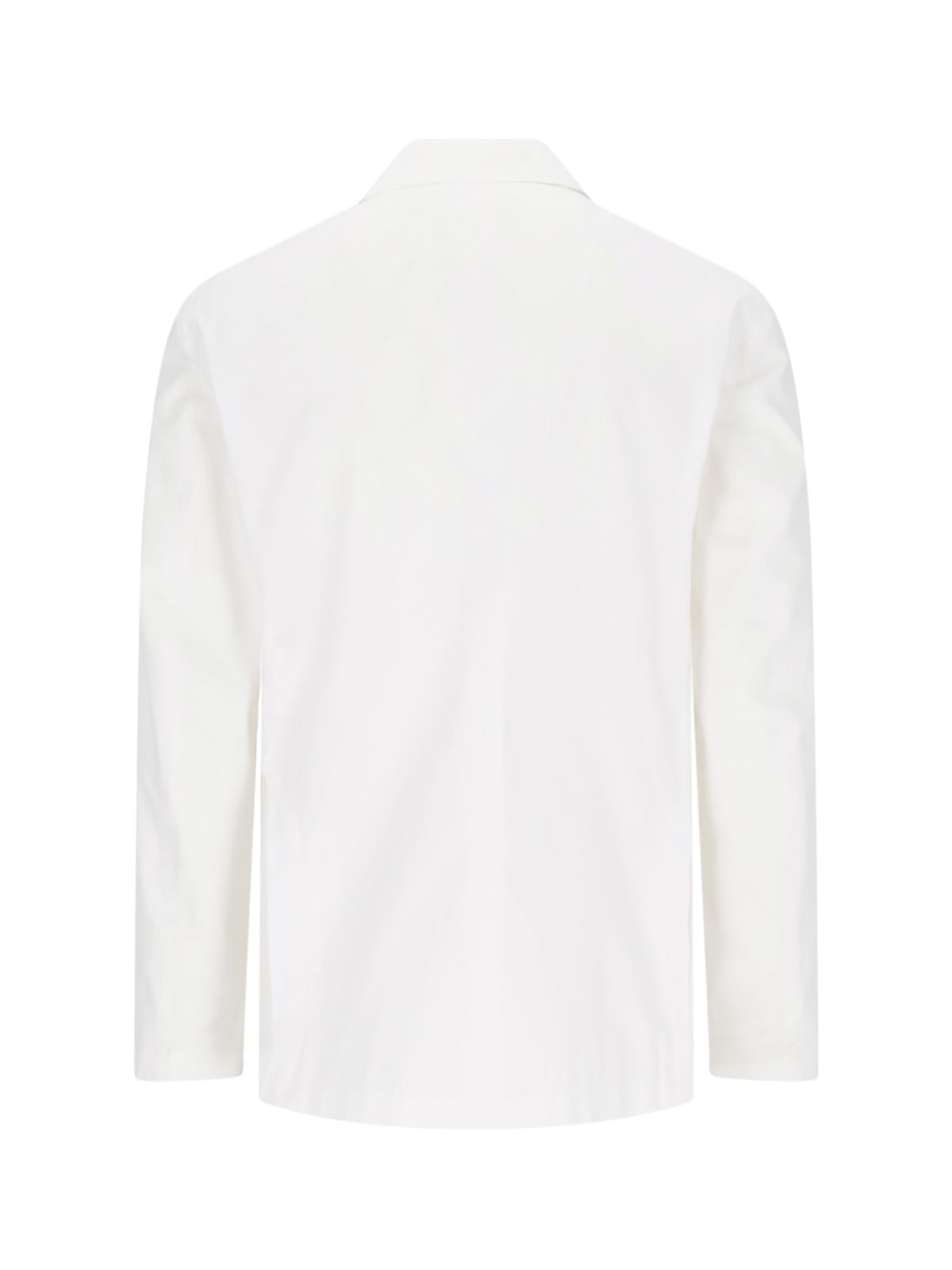 Shop Lardini Double-breasted Blazer In White