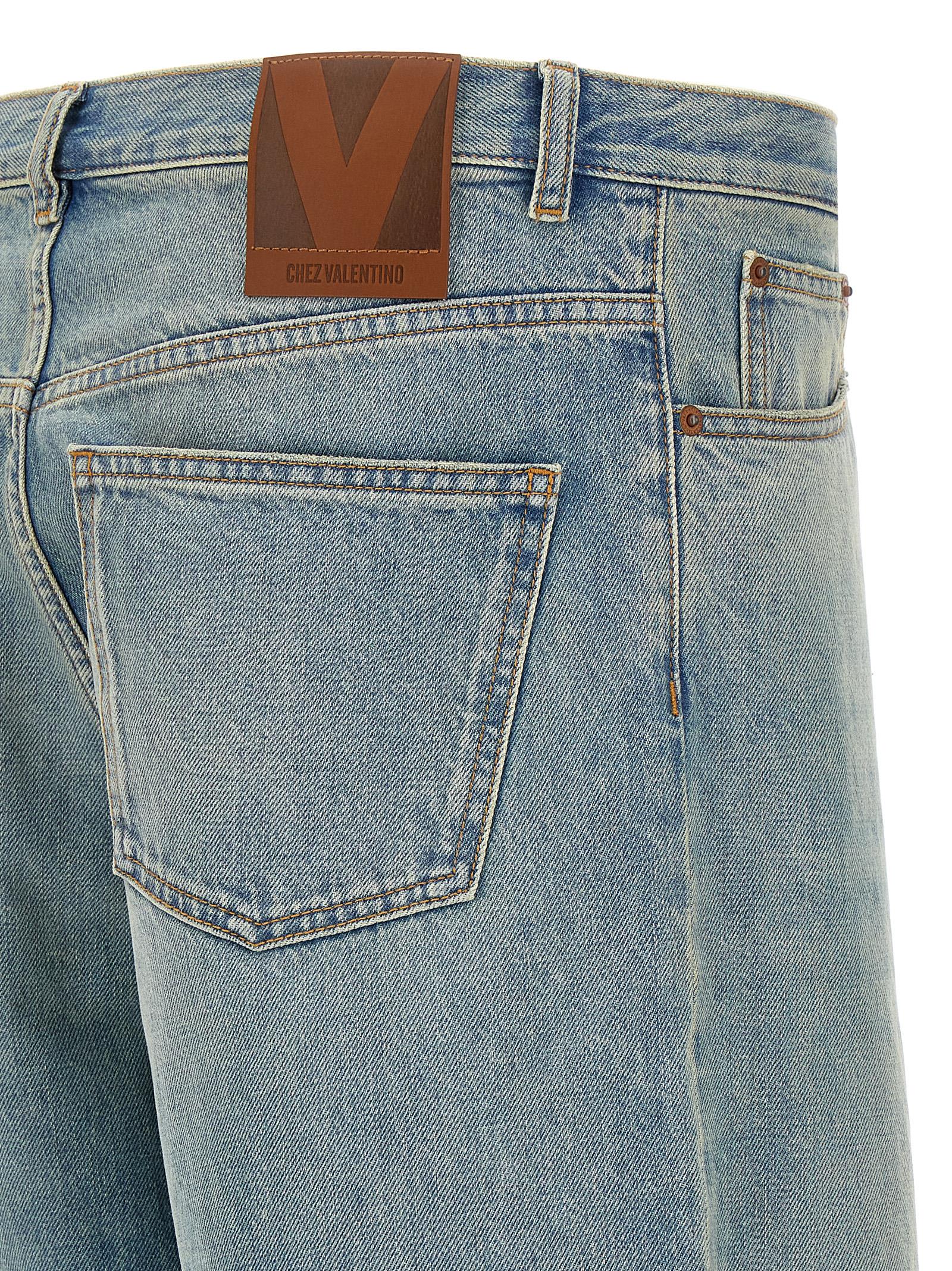 Valentino Rolled Cuffs Denim Trousers