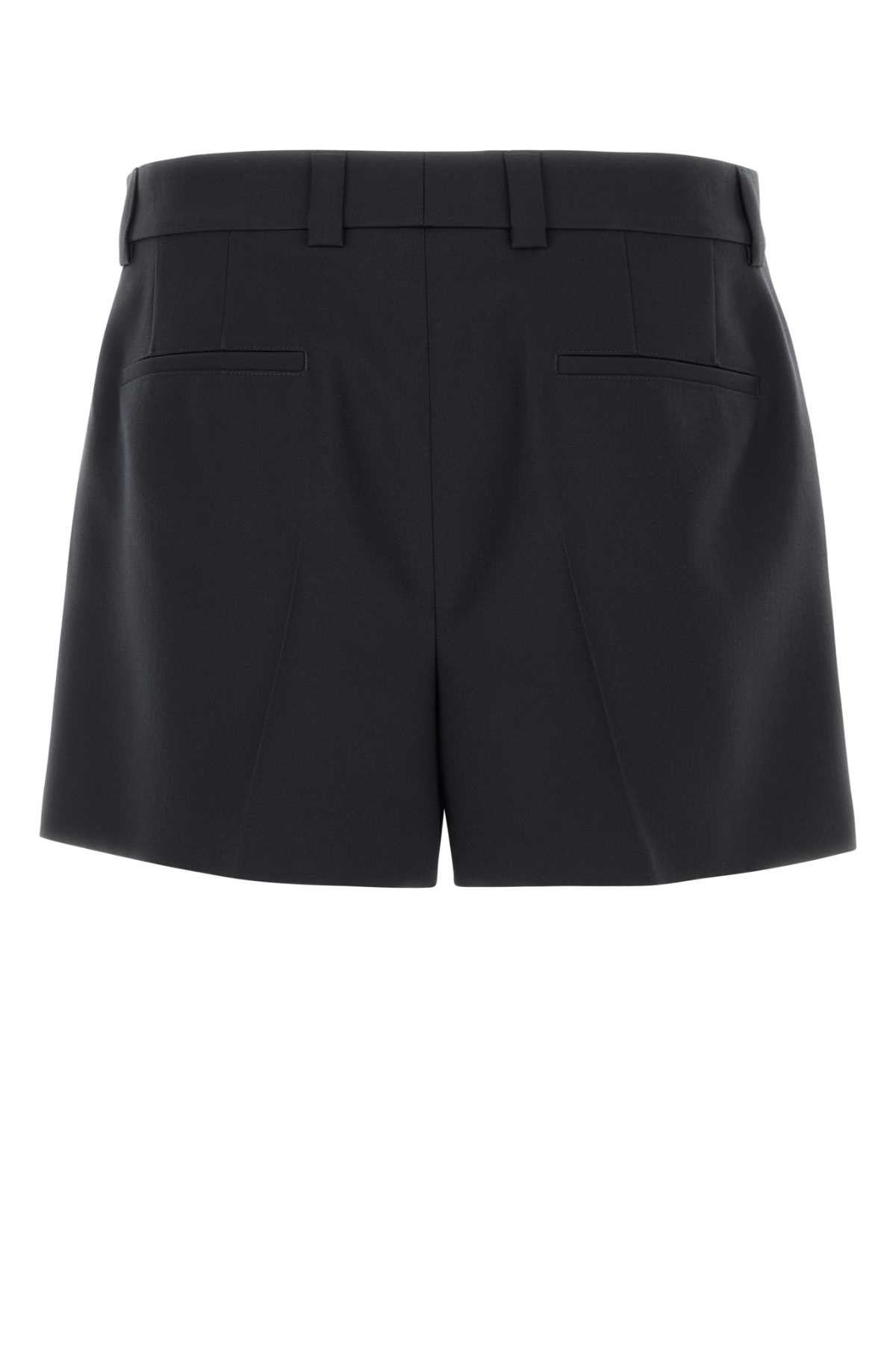 Gucci Twill Bermuda Shorts Featuring Front Pleats In Spacegrey