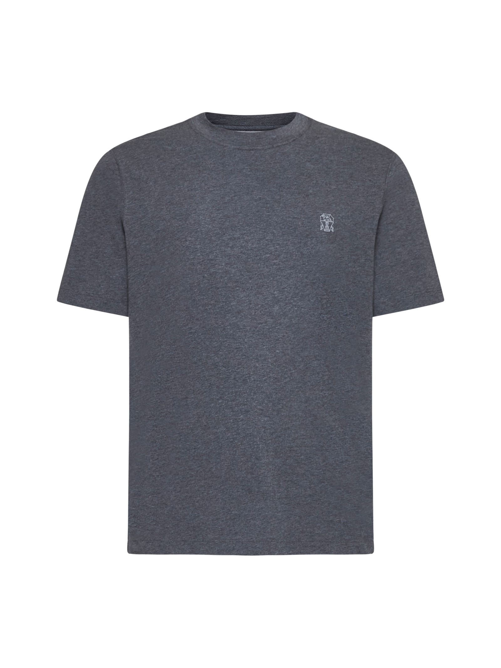 Shop Brunello Cucinelli T-shirt In Grey