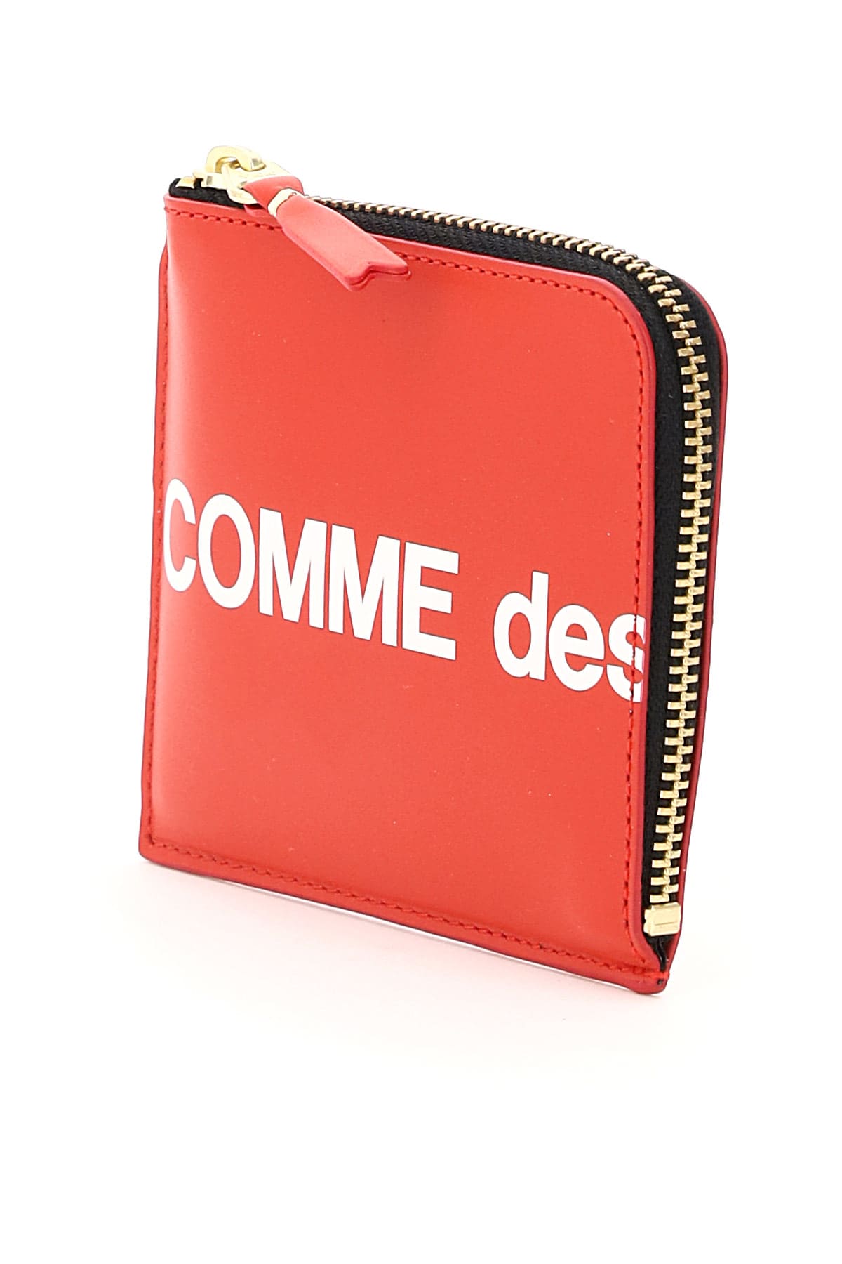 Shop Comme Des Garçons Huge Logo Wallet In Red (red)