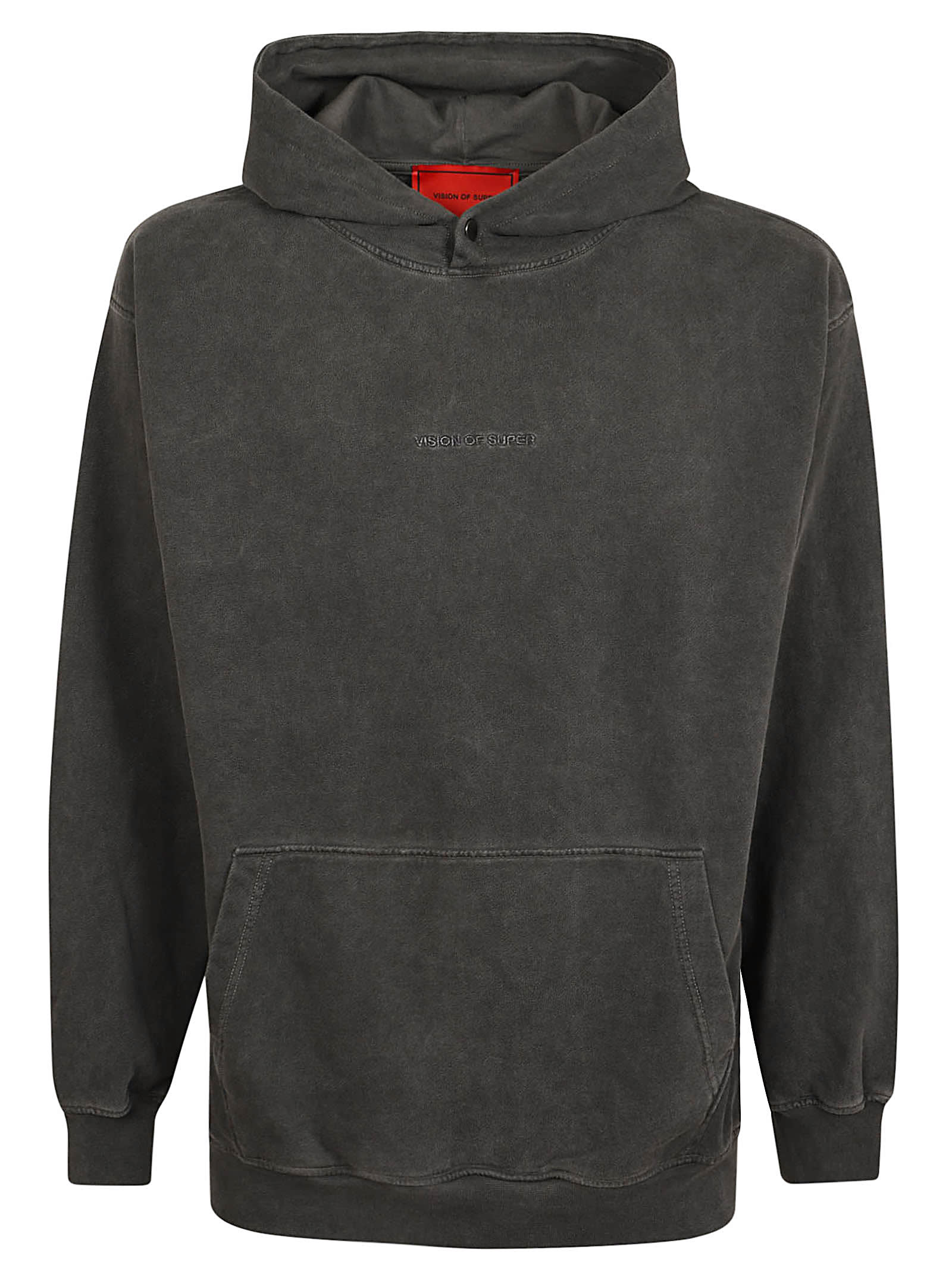 Vision Of Super Cold Wash Hoodie With Colors Feel In Gray