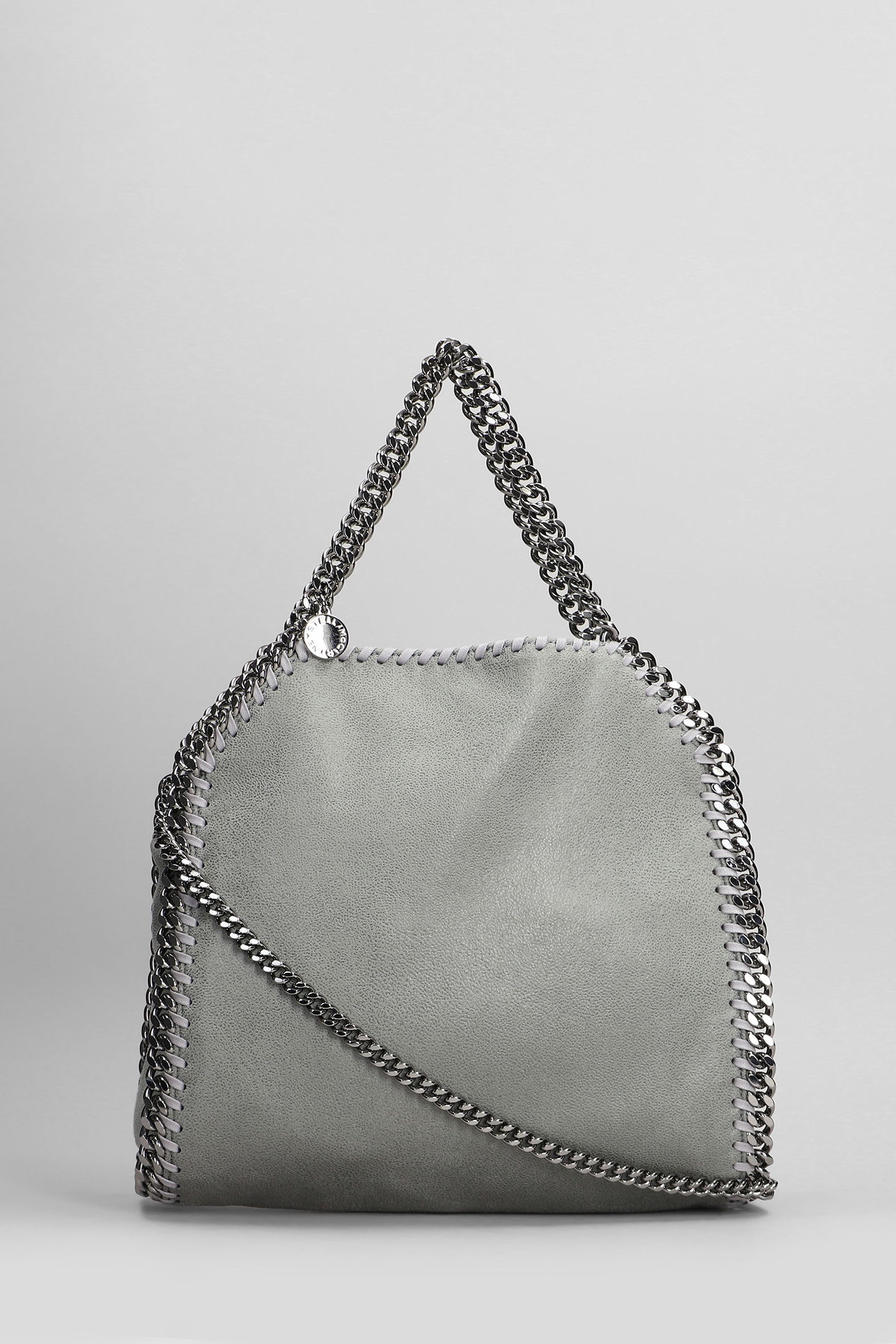 Stella Mccartney Falabella Mini Tote In Grey Polyester In Gray
