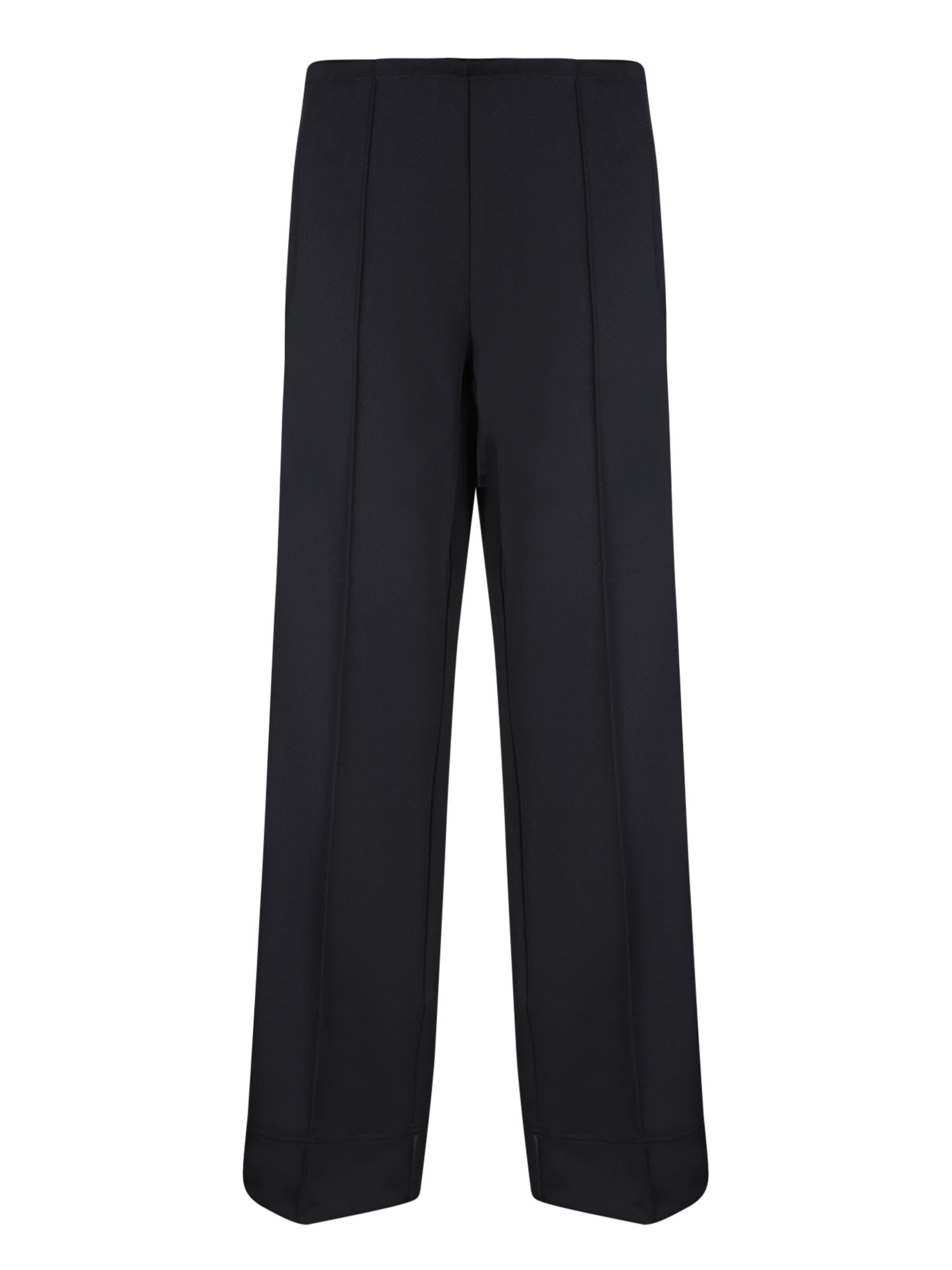 Shop Palm Angels Loose Fit Black Track Trousers