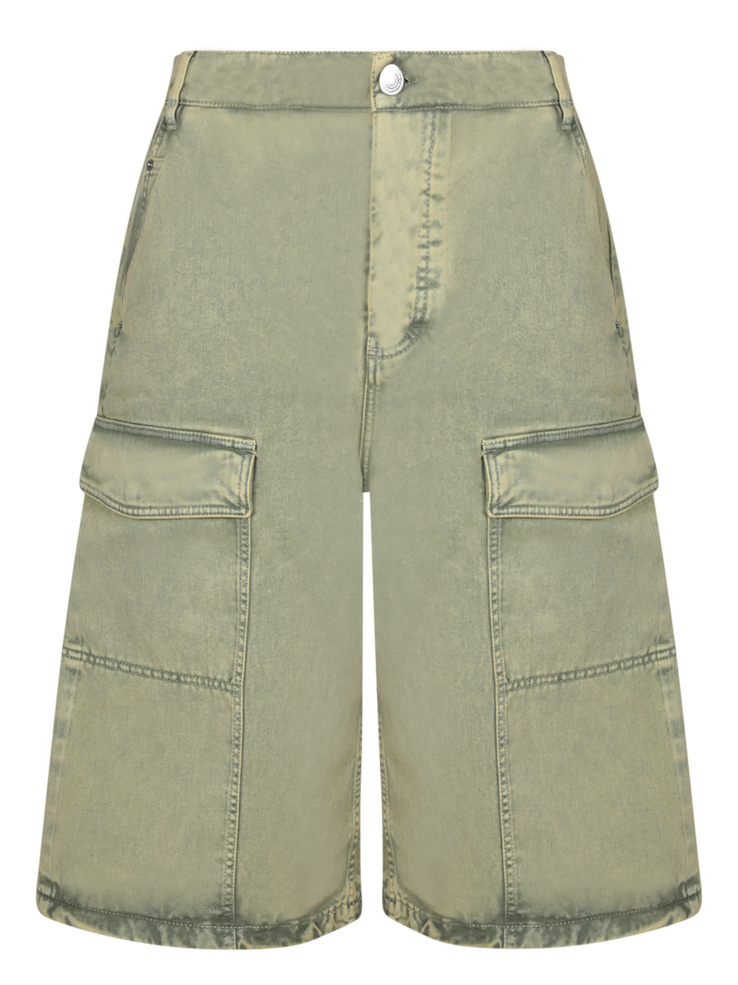 Beige Cargo Shorts