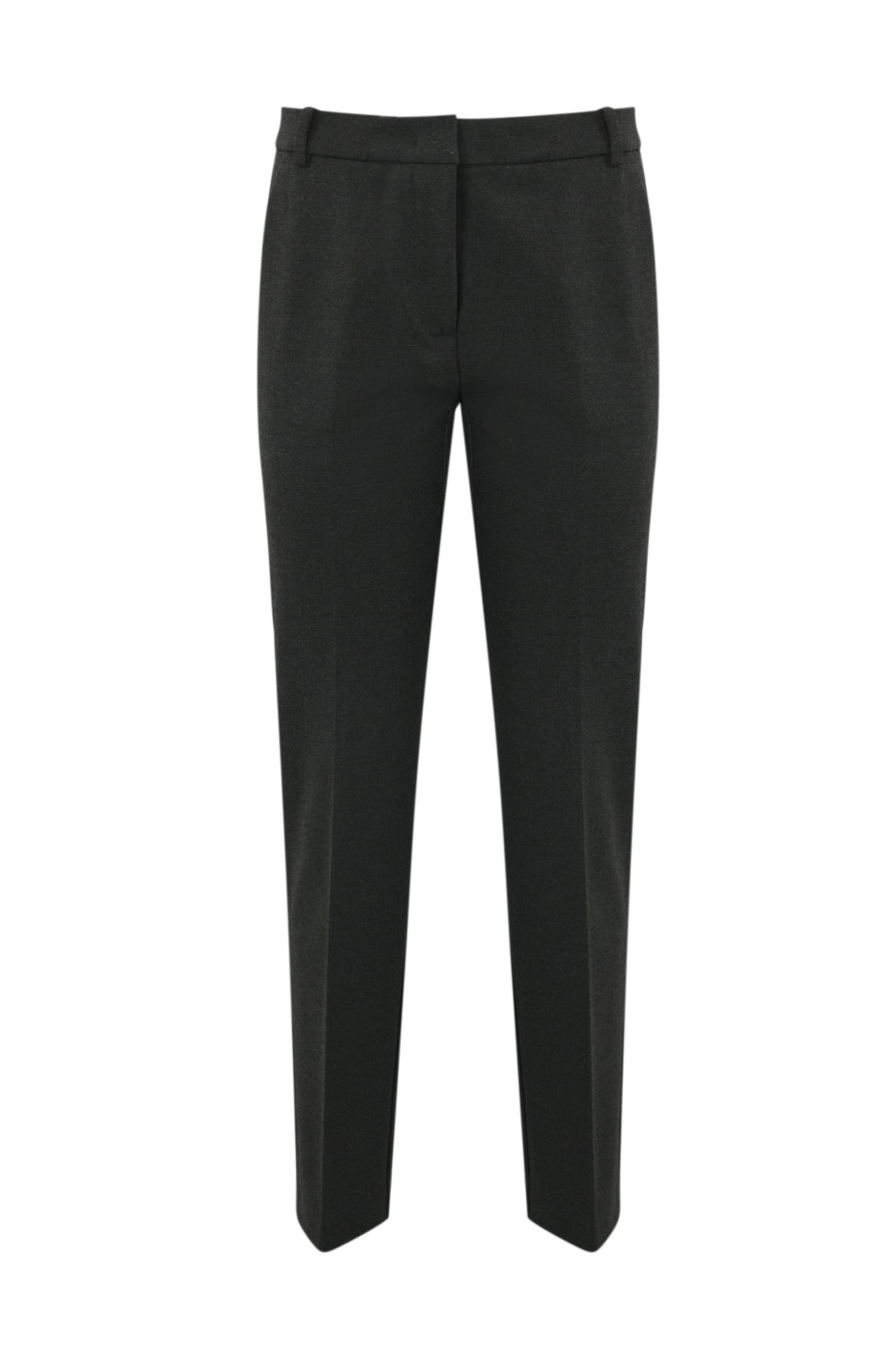 Shop Pinko Bello Trousers In Milano Stitch In Grigio Corvo