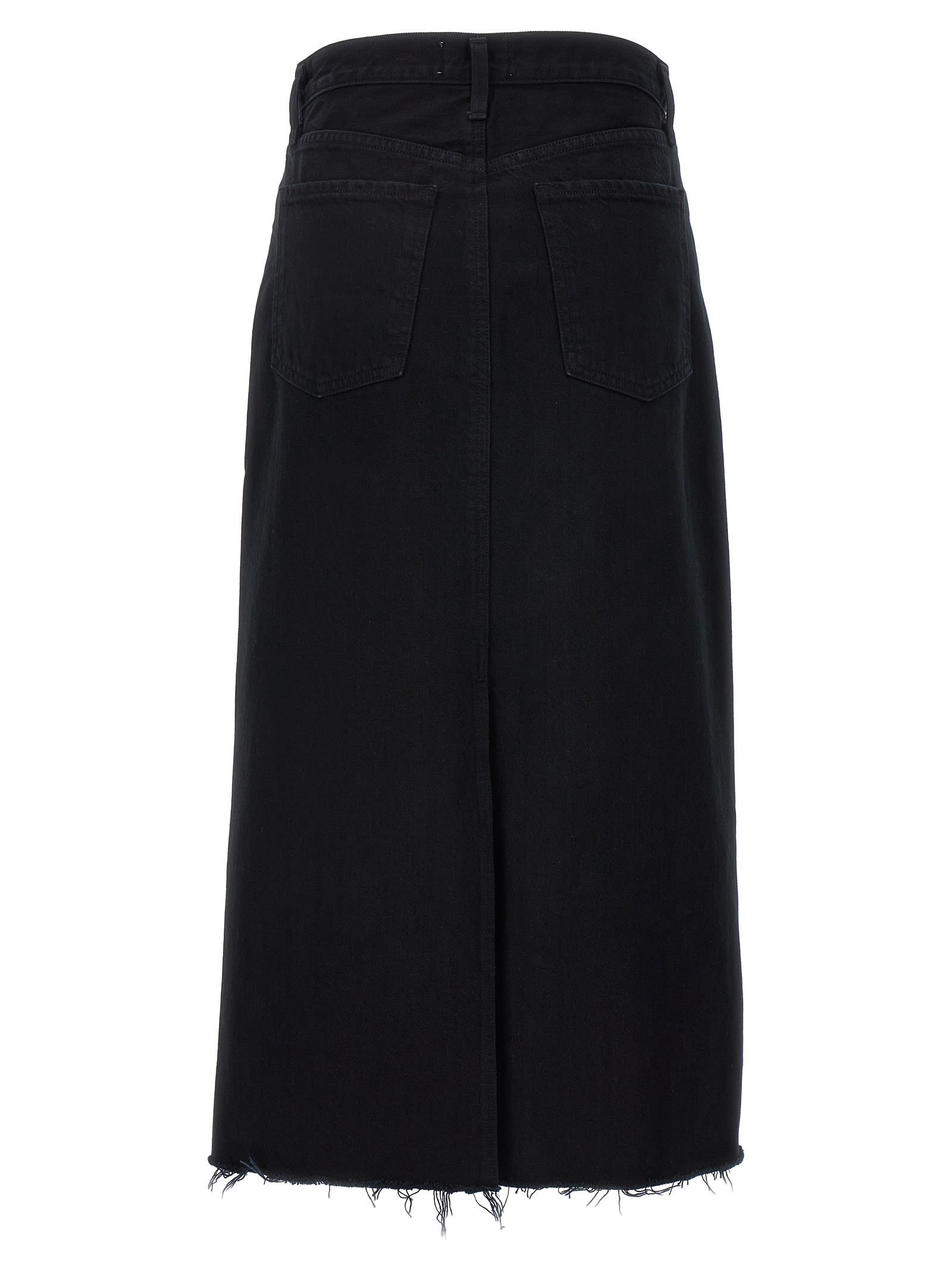 Shop Agolde Della Skirt In Black